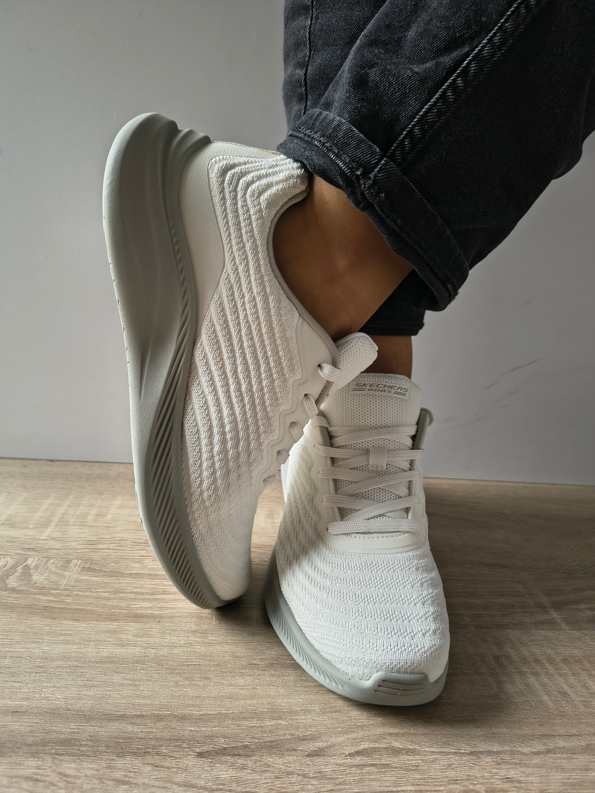 PANTOFI SPORT DAMA SKECHERS 117731 WHT ALB - imagine 3