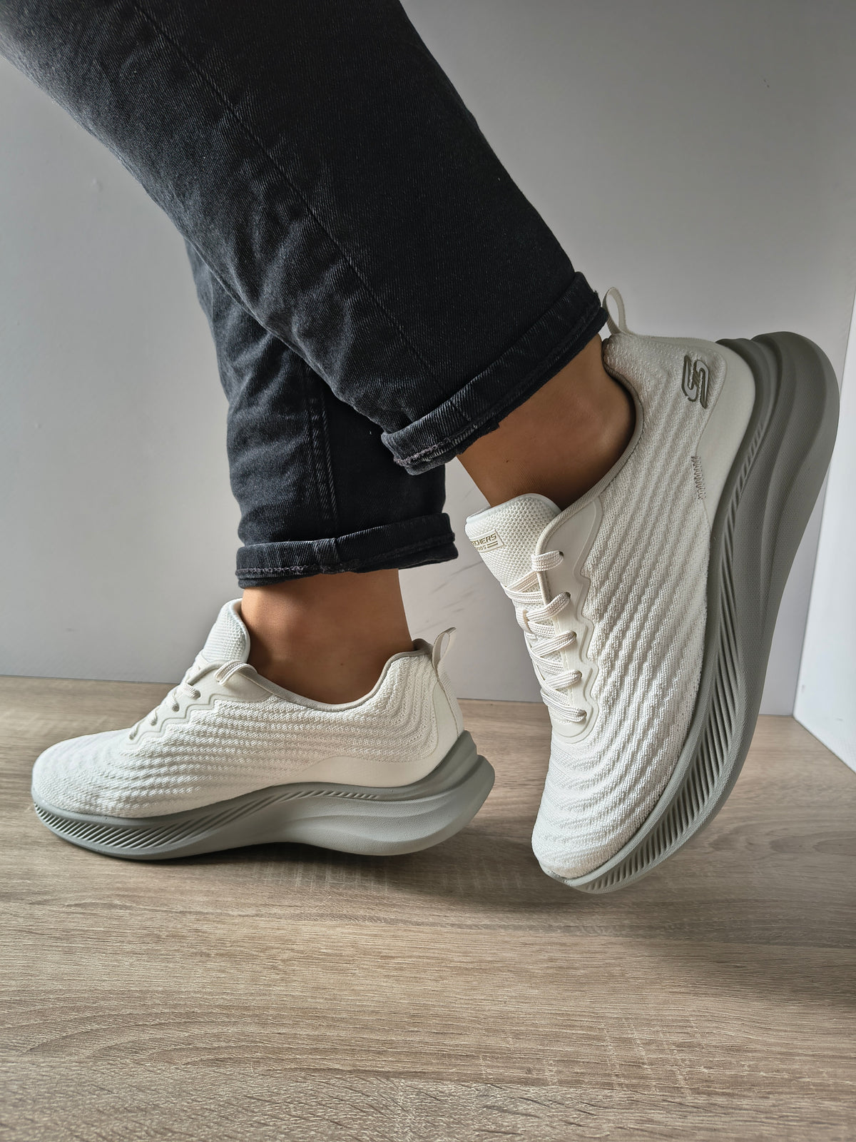 PANTOFI SPORT DAMA SKECHERS 117731 WHT ALB - imagine 2