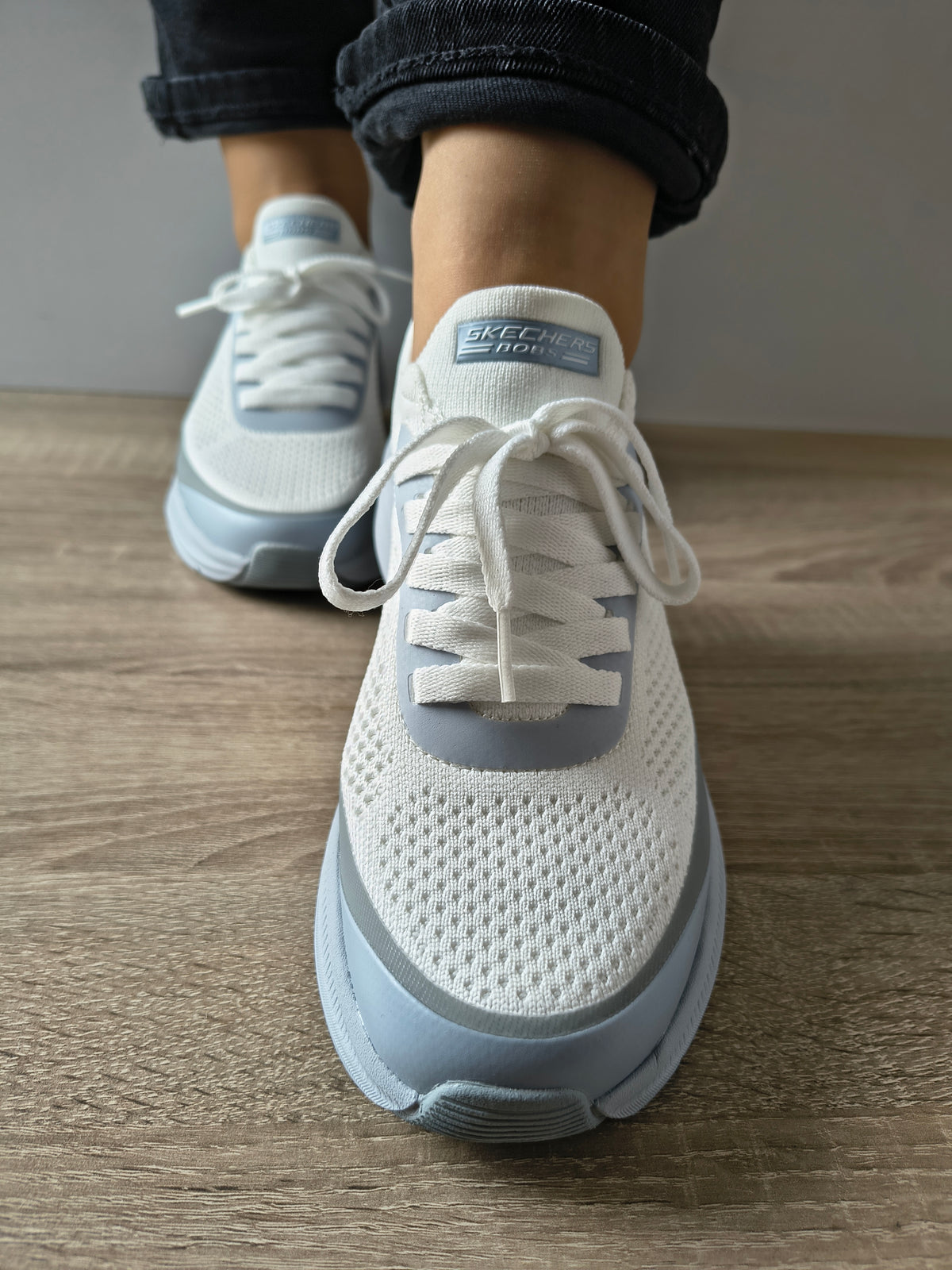 PANTOFI SPORT DAMA SKECHERS 117759 WBL ALB/BLEU - imagine 4