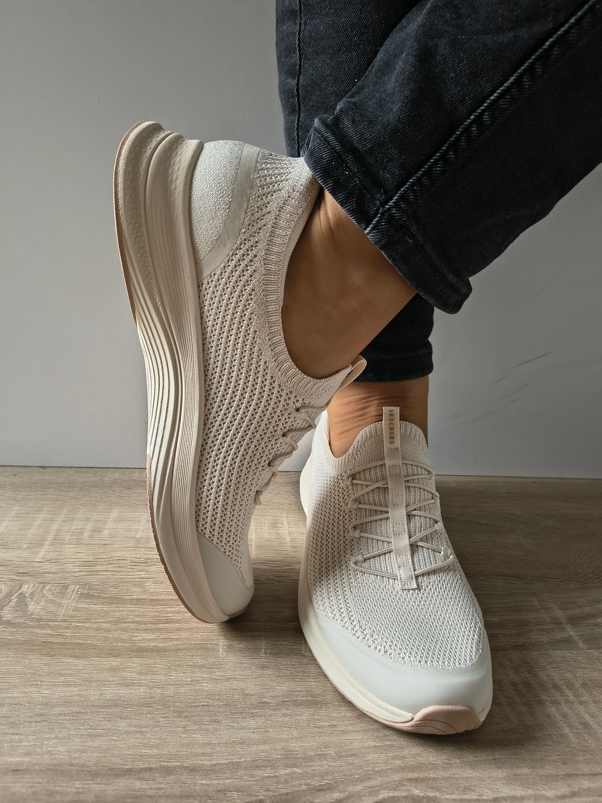 PANTOFI SPORT DAMA SKECHERS 104761 NAT BEJ NATURAL - imagine 3
