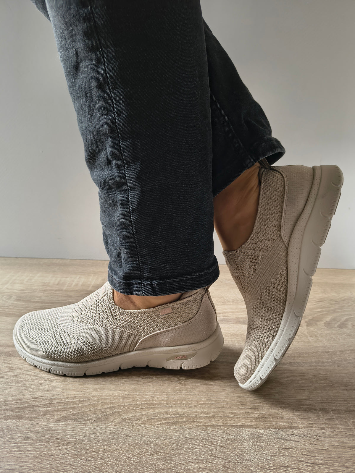 PANTOFI SPORT DAMA SKECHERS 104680 TPE BEJ NATURAL - imagine 5