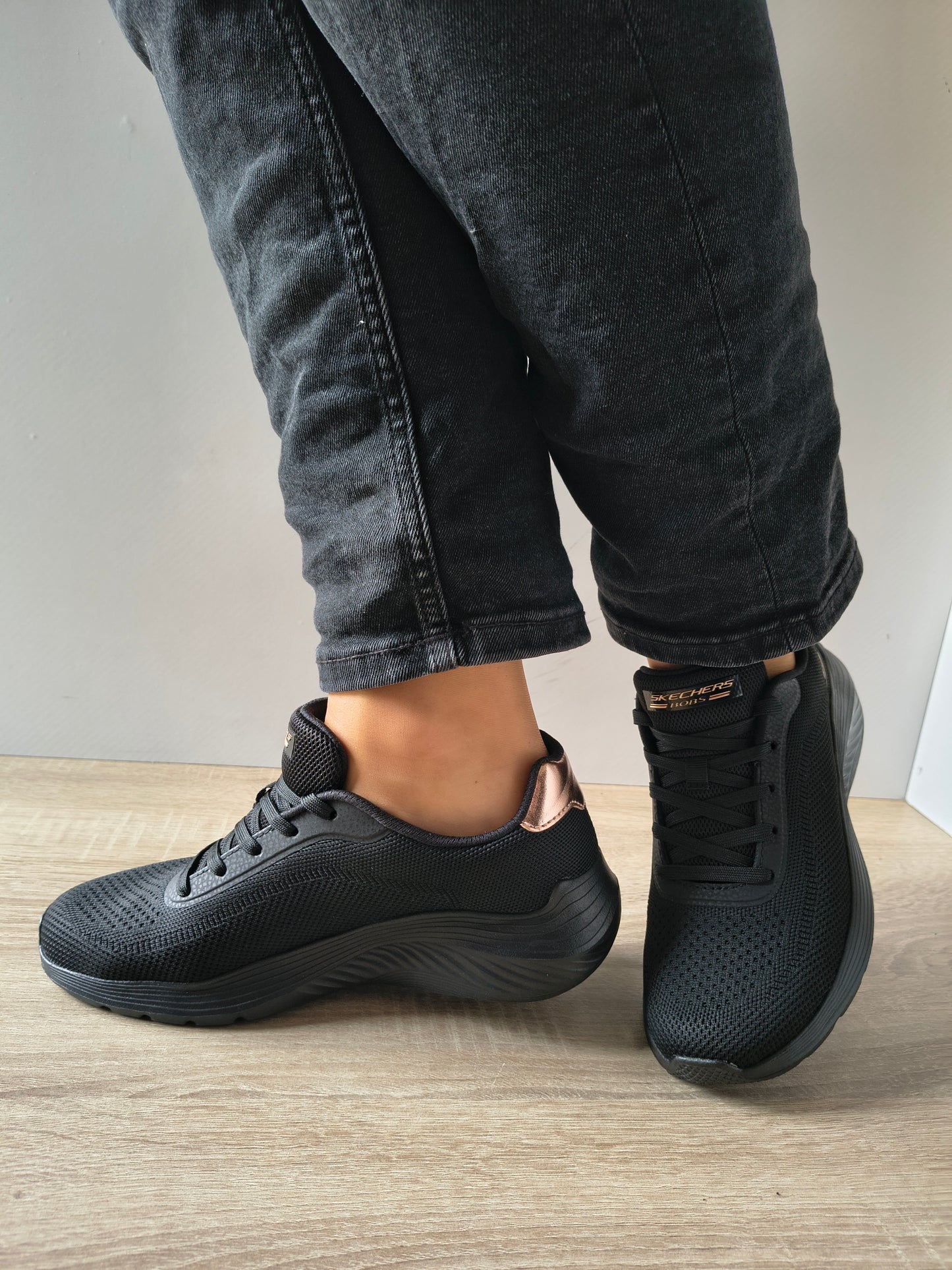 PANTOFI SPORT DAMA SKECHERS 117679 BBK NEGRU