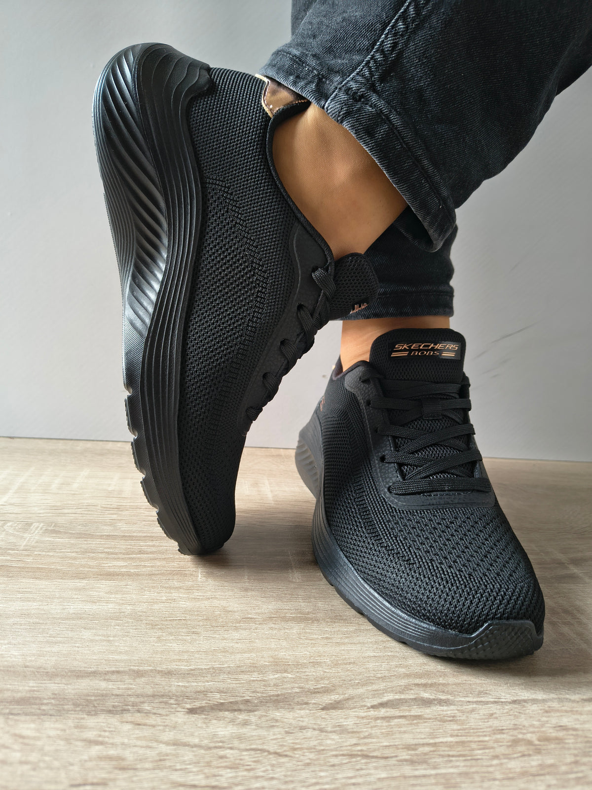 PANTOFI SPORT DAMA SKECHERS 117679 BBK NEGRU - imagine 3