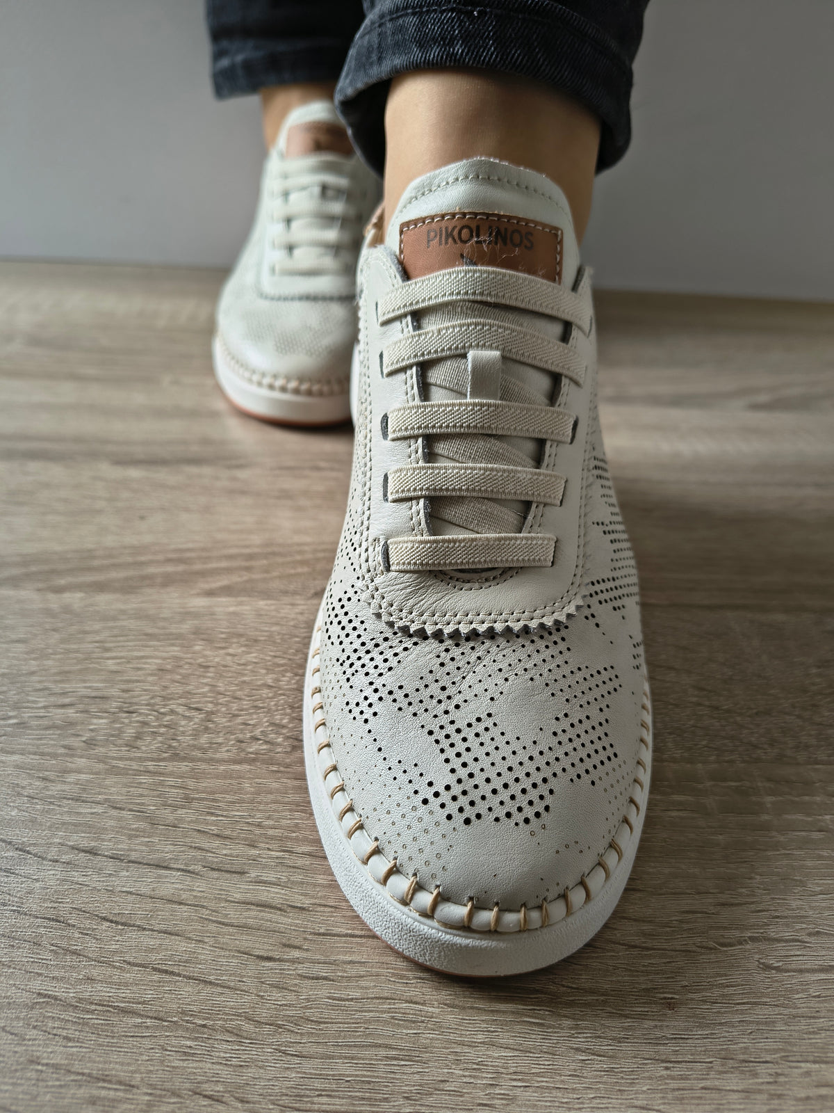 PANTOFI CASUAL DAMA PIKOLINOS W0C-6621C1 ALB - imagine 4