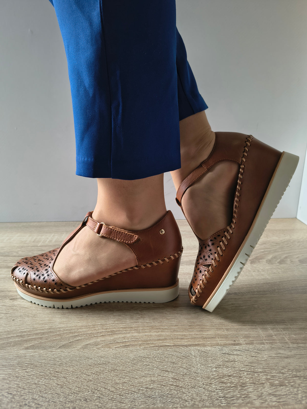 SANDALE CASUAL DAMA PIKOLINOS W3Z-1629 BRANDY - imagine 5