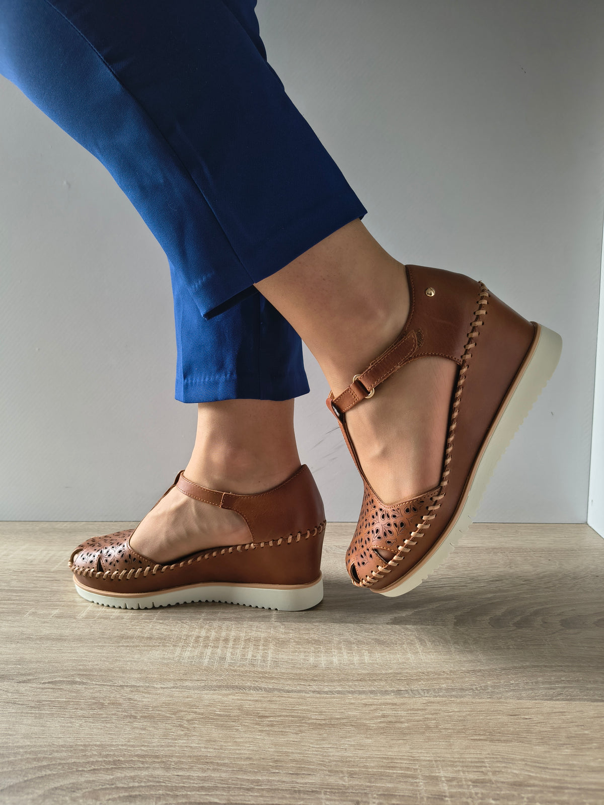 SANDALE CASUAL DAMA PIKOLINOS W3Z-1629 BRANDY - imagine 2