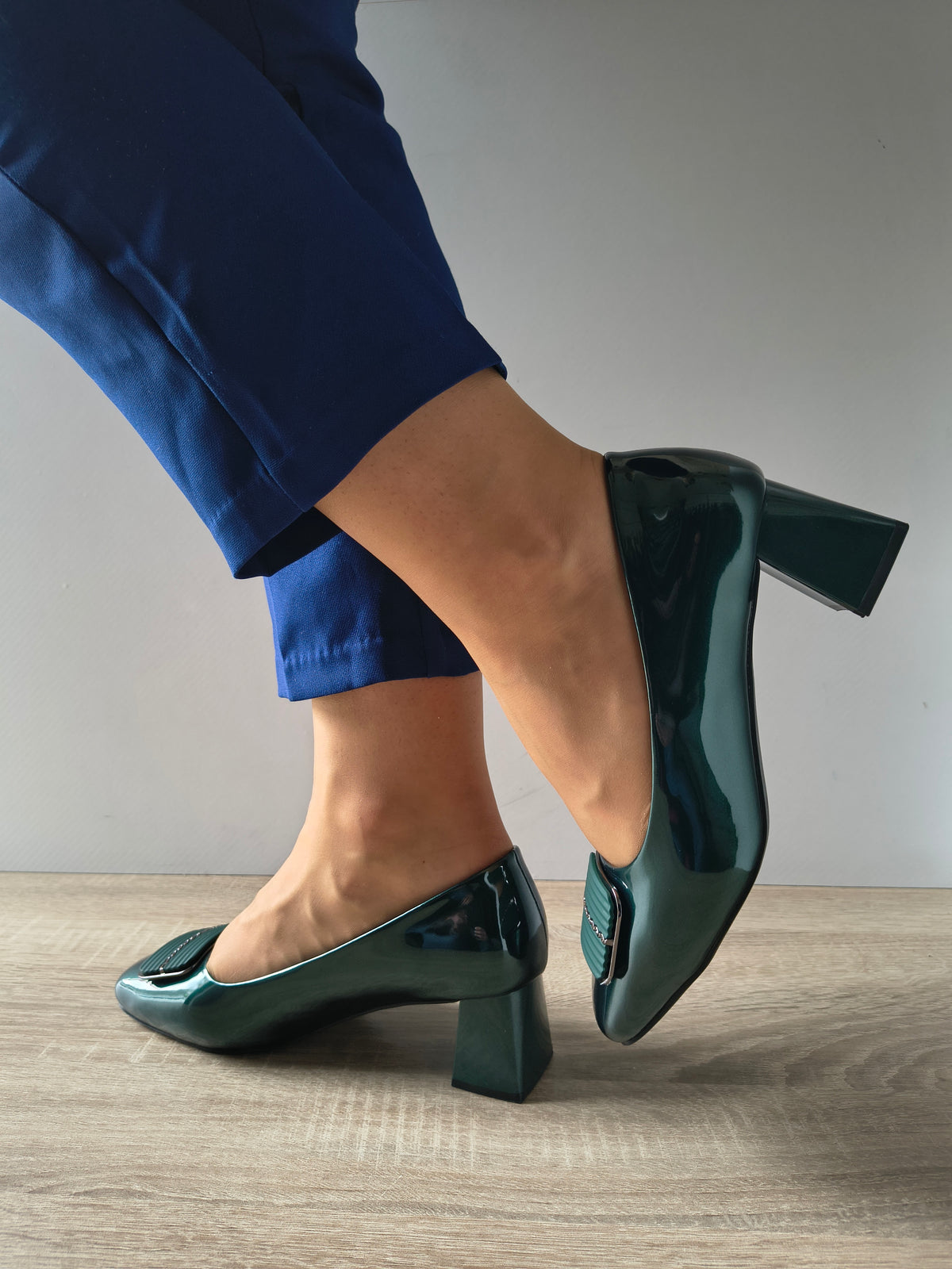 PANTOFI ELEGANTI DAMA FORMAZIONE TP2377-6 VERDE LAC - imagine 2