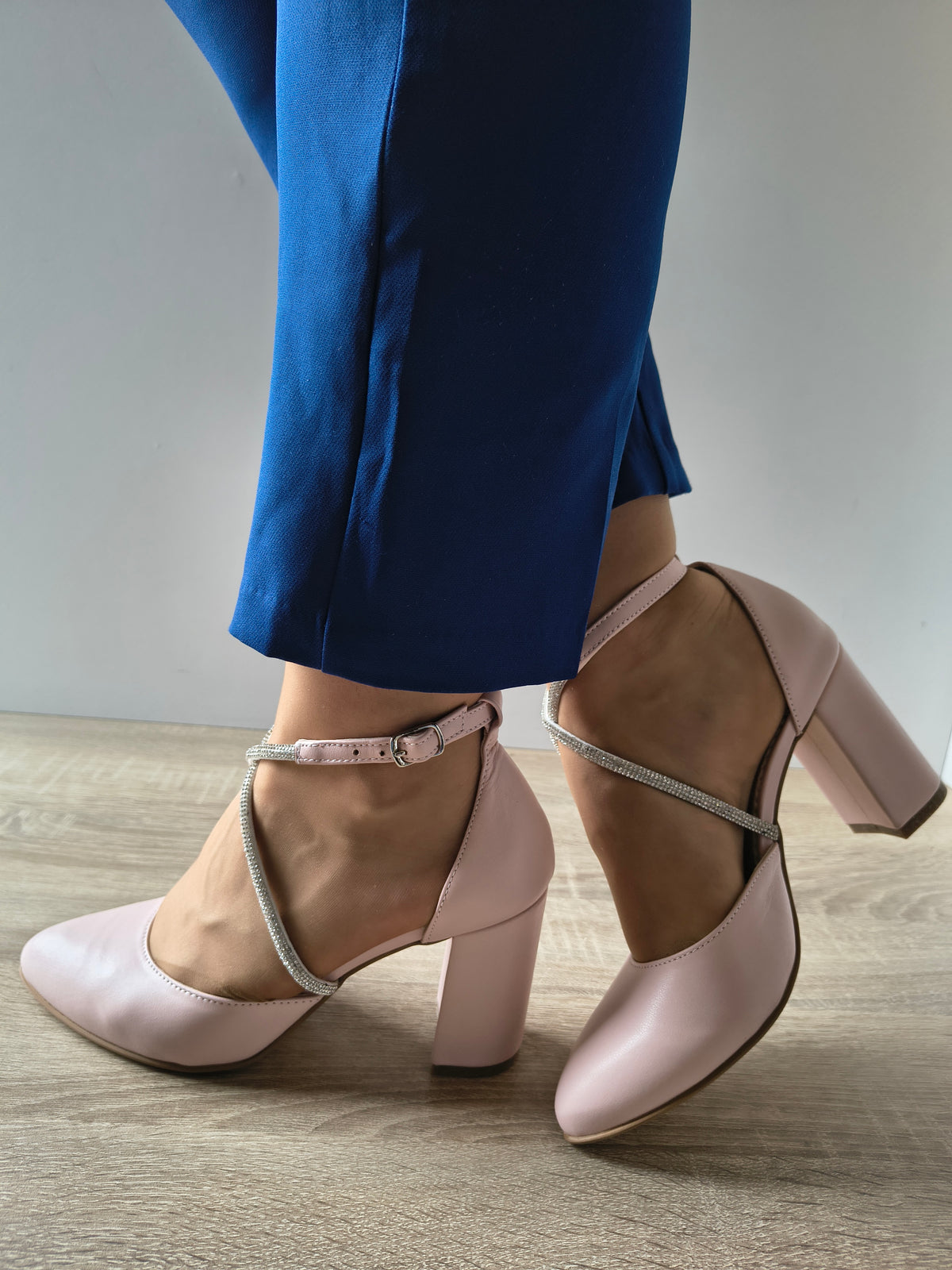 PANTOFI DECUPATI ELEGANTI DAMA PERLLA 3671-4 ROZ - imagine 5