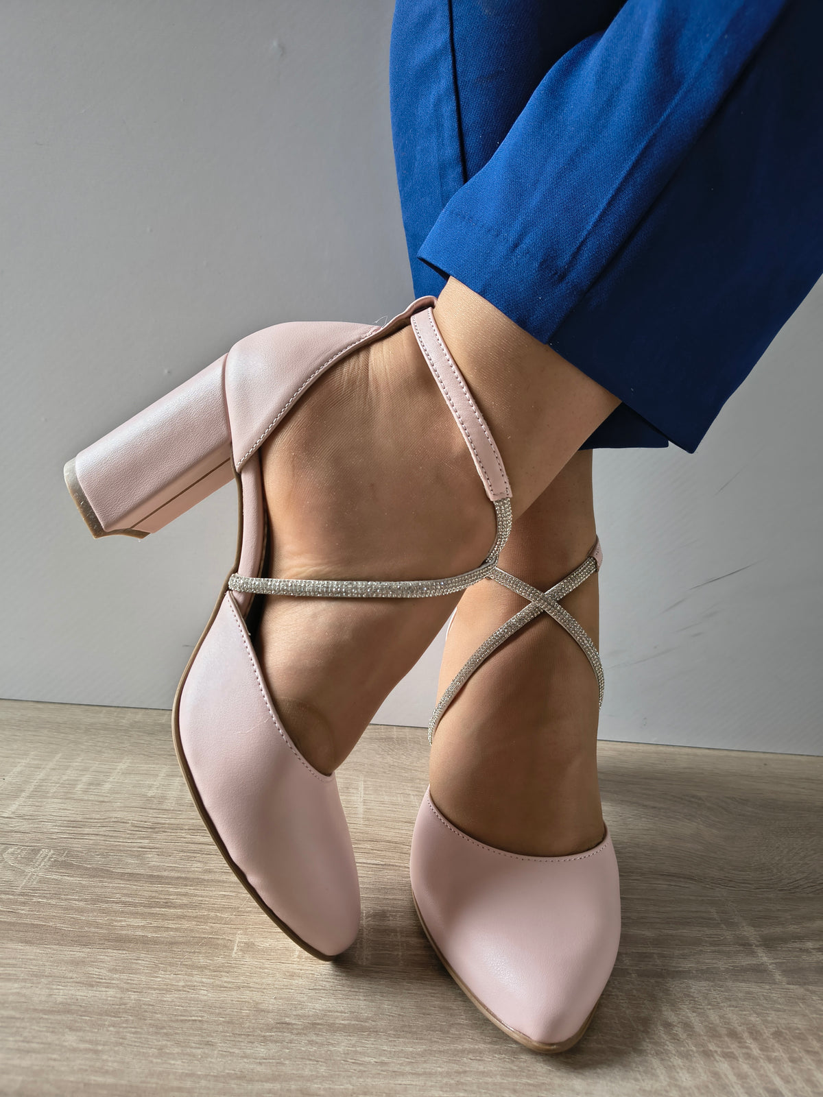 PANTOFI DECUPATI ELEGANTI DAMA PERLLA 3671-4 ROZ - imagine 3