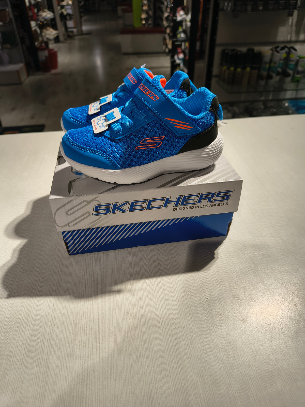 PANTOFI SPORT COPII SKECHERS 405085N BLU ALBASTRU - imagine 3