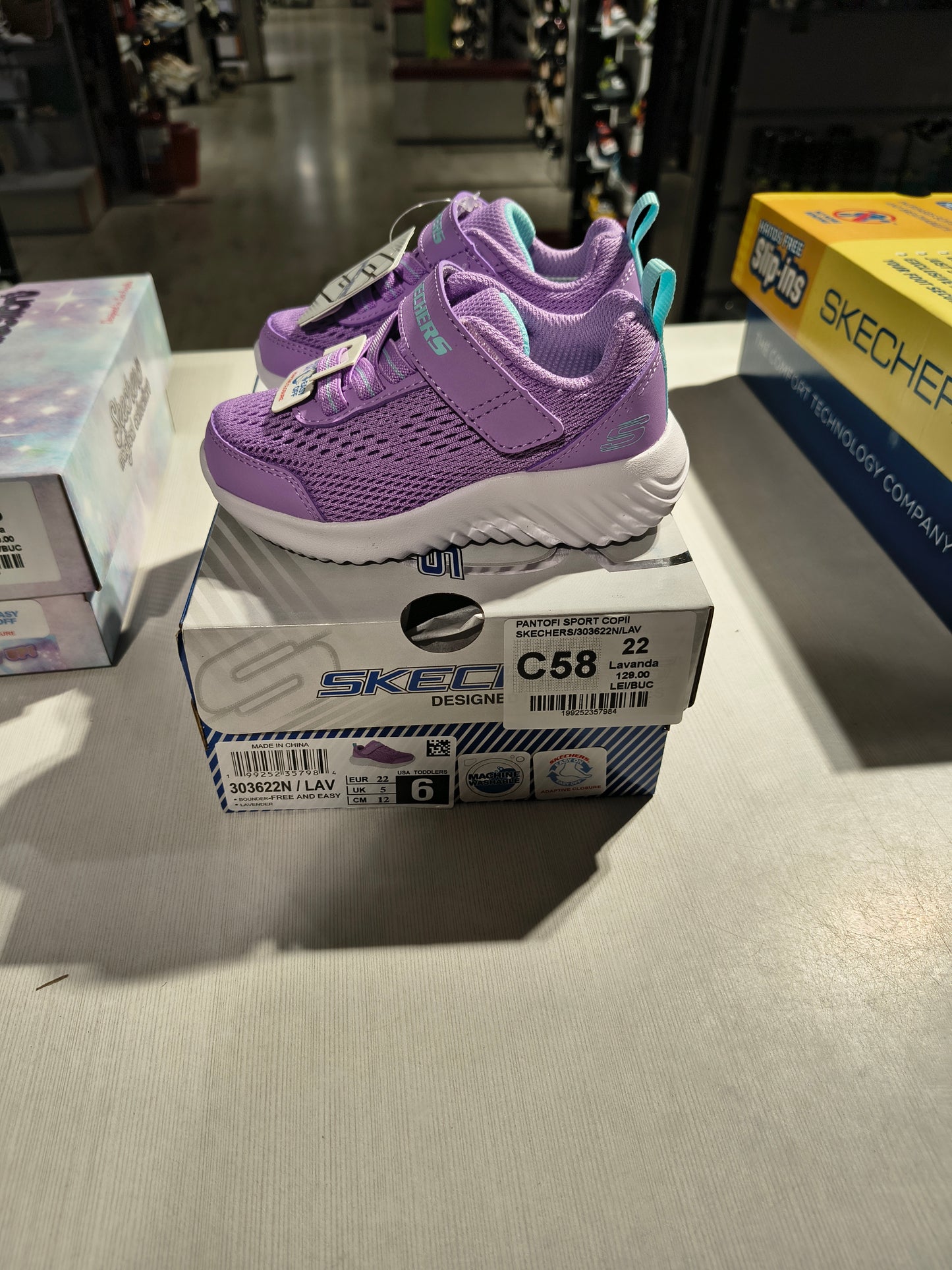PANTOFI SPORT COPII SKECHERS 303622N LAV LAVANDA