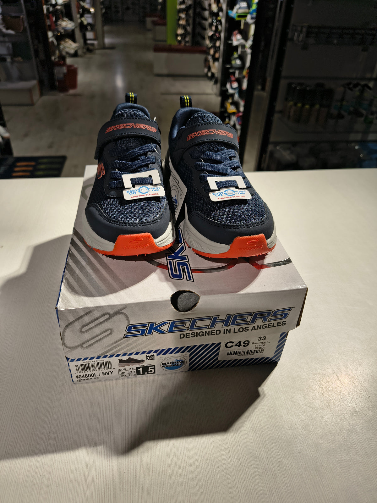 PANTOFI SPORT COPII SKECHERS 404800L NVY BLEUMARIN - imagine 2