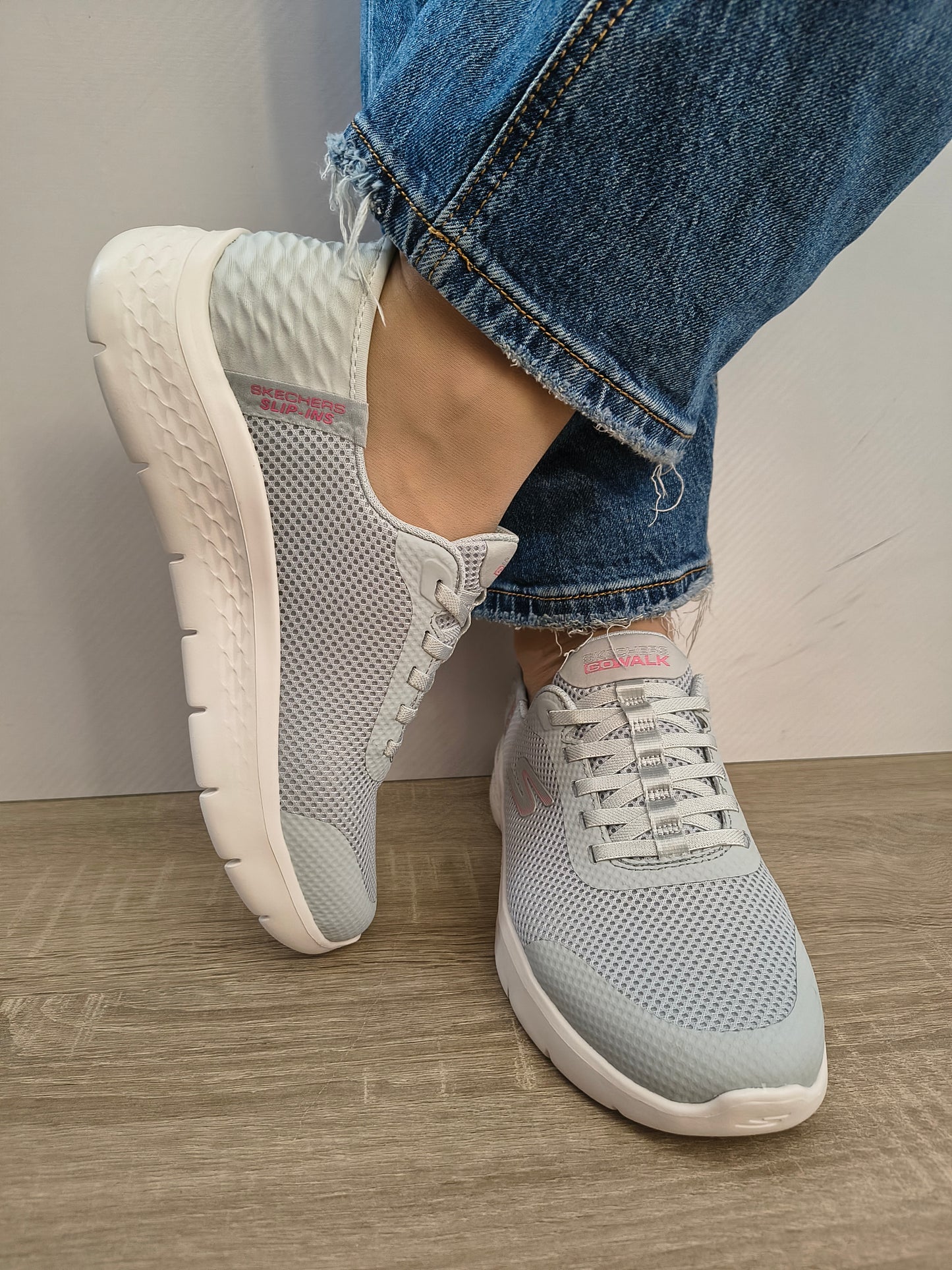 Pantofi Sport Damă Skechers 124836 Gypk Gri - Textil