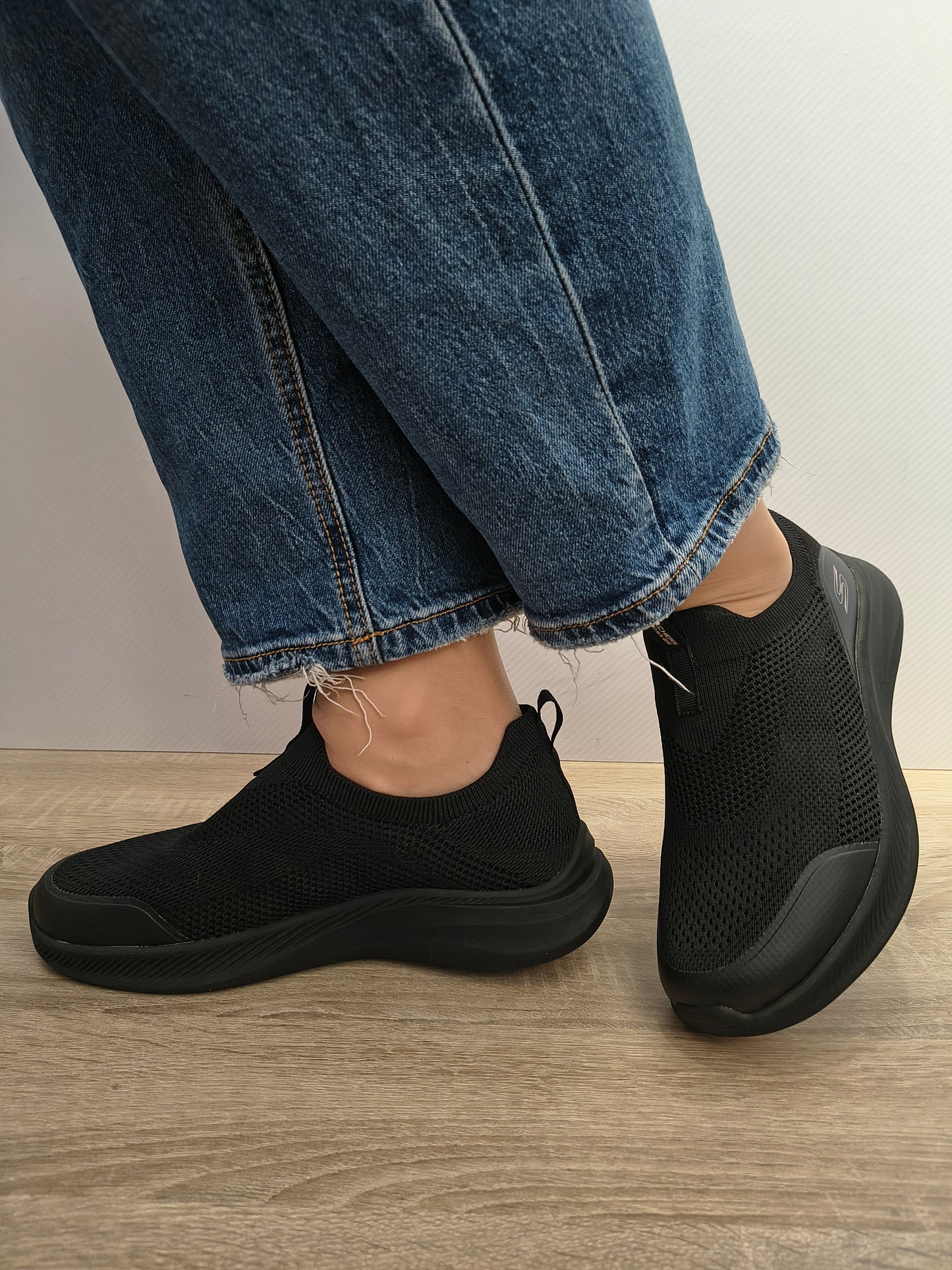 Pantofi Sport Damă Skechers 117734 Bbk Negru - Textil