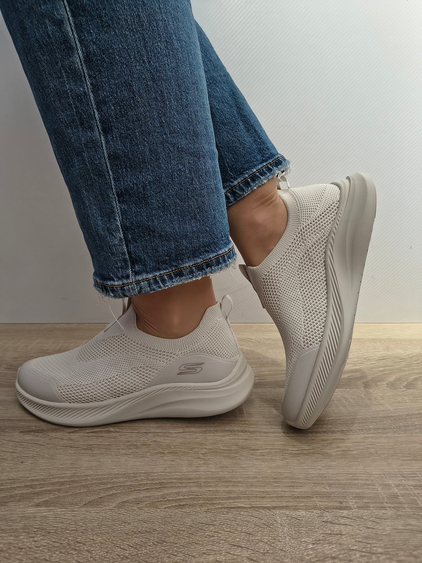Pantofi Sport Damă Skechers 117734 Ofwt Bej Deschis - Textil