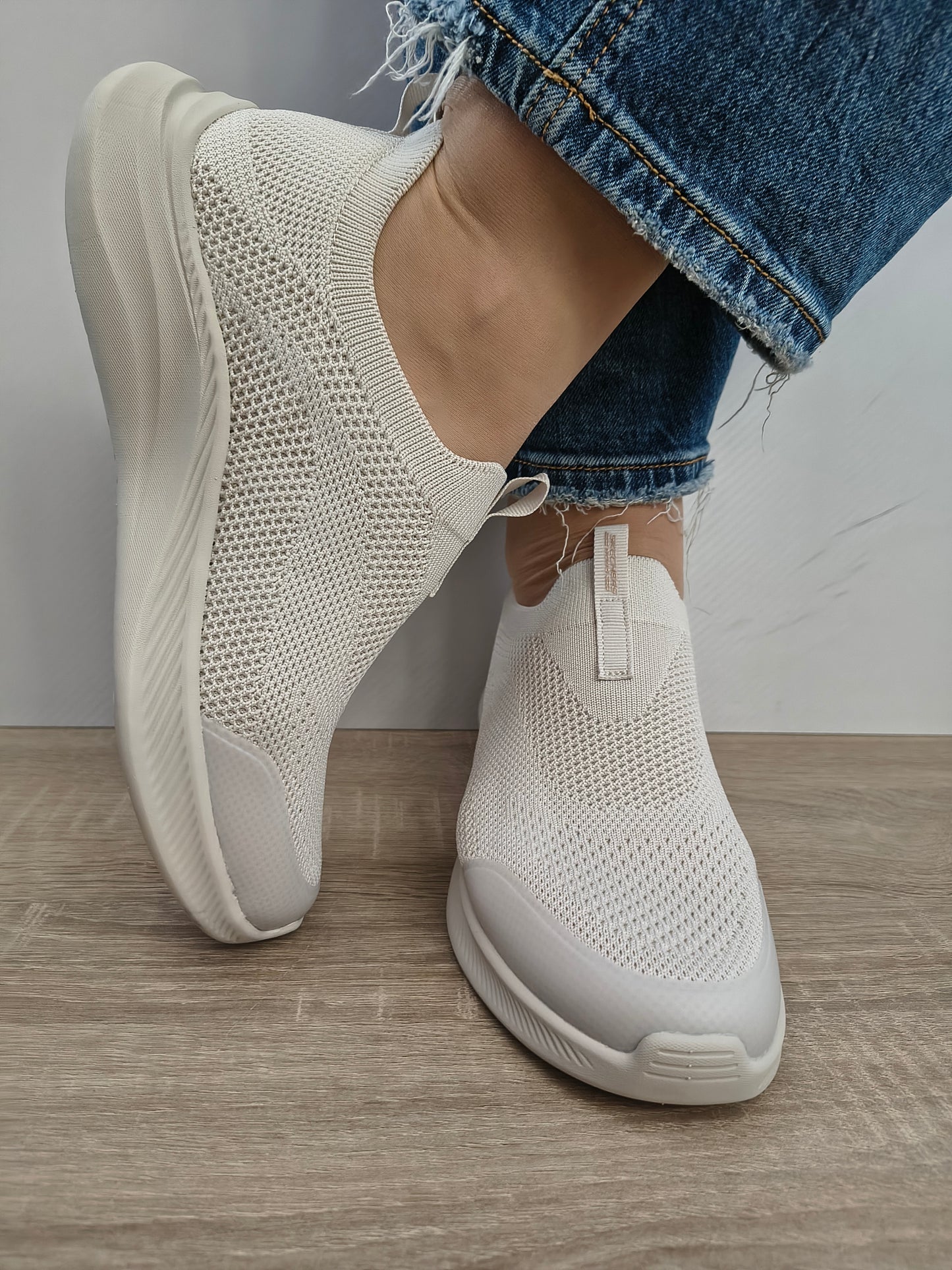 Pantofi Sport Damă Skechers 117734 Ofwt Bej Deschis - Textil