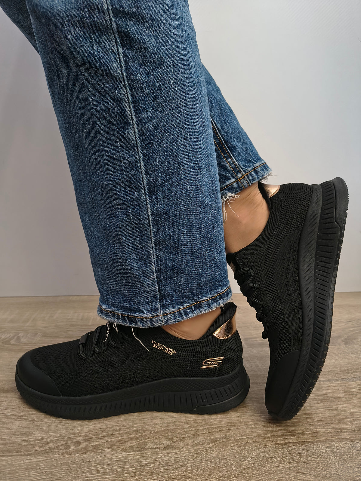 PANTOFI SPORT DAMA SKECHERS 117743 BBK NEGRU - imagine 4