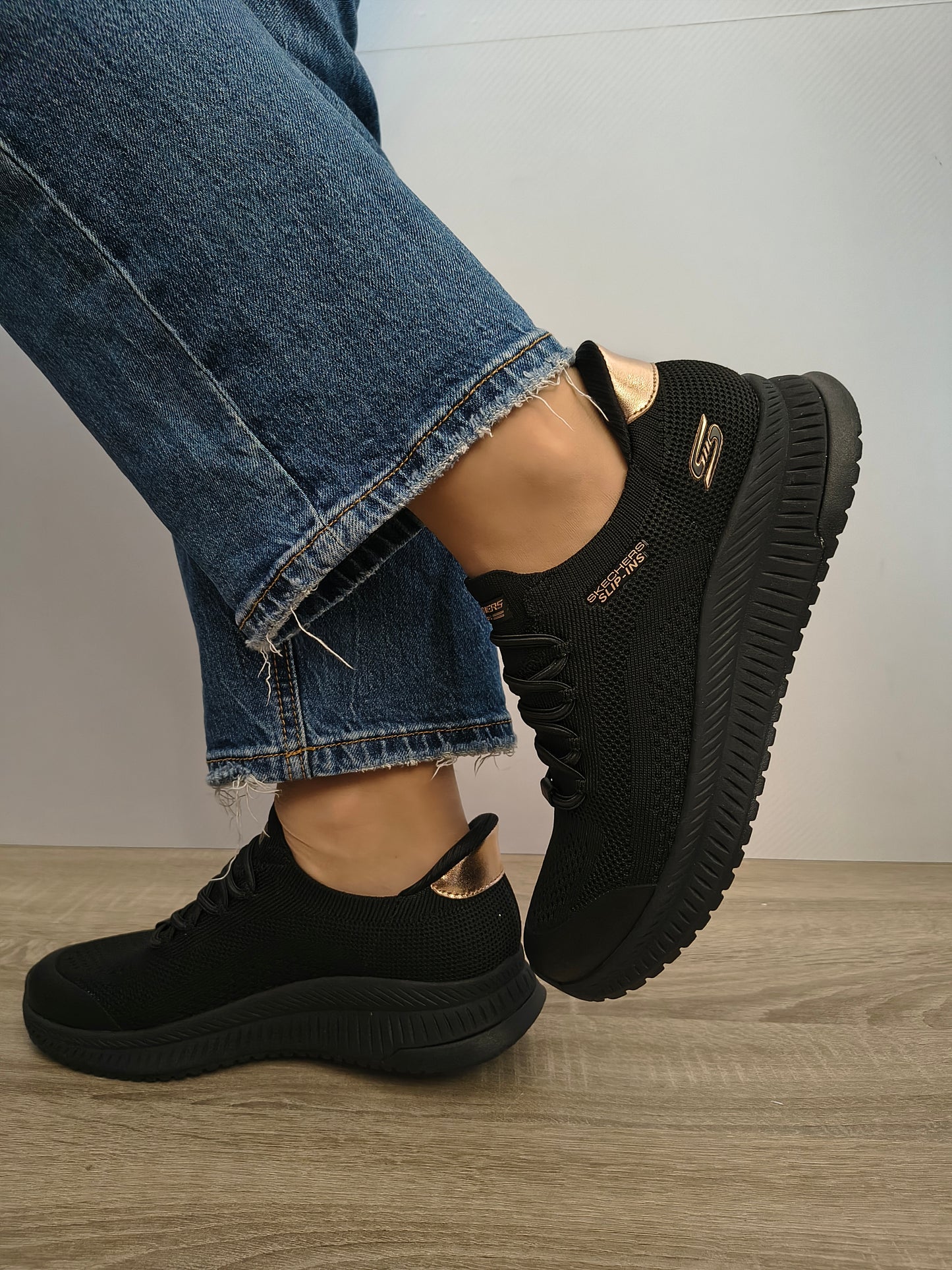 PANTOFI SPORT DAMA SKECHERS 117743 BBK NEGRU