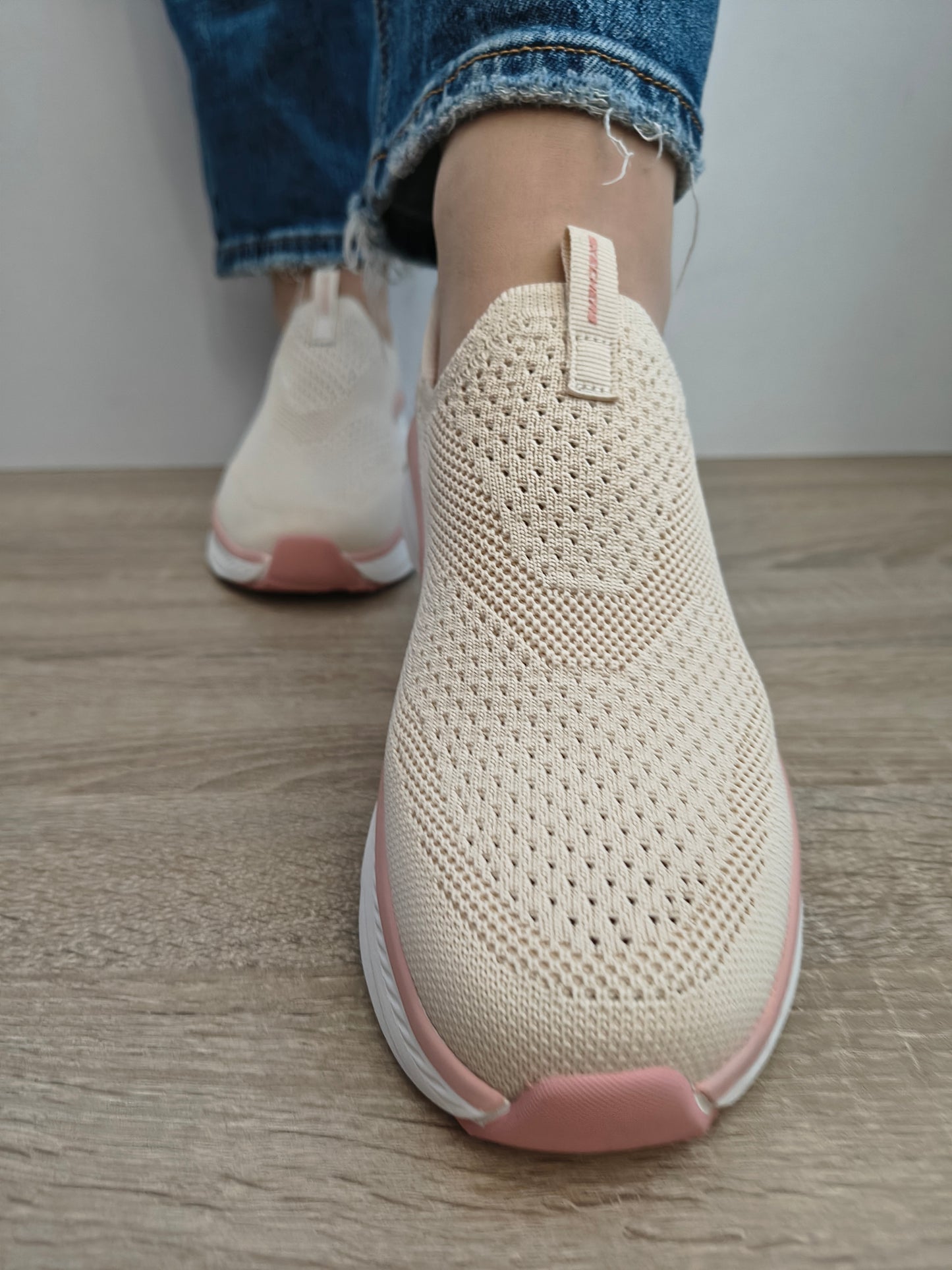 Pantofi Sport Damă Skechers 150391 Nat Natural Bej - Textil