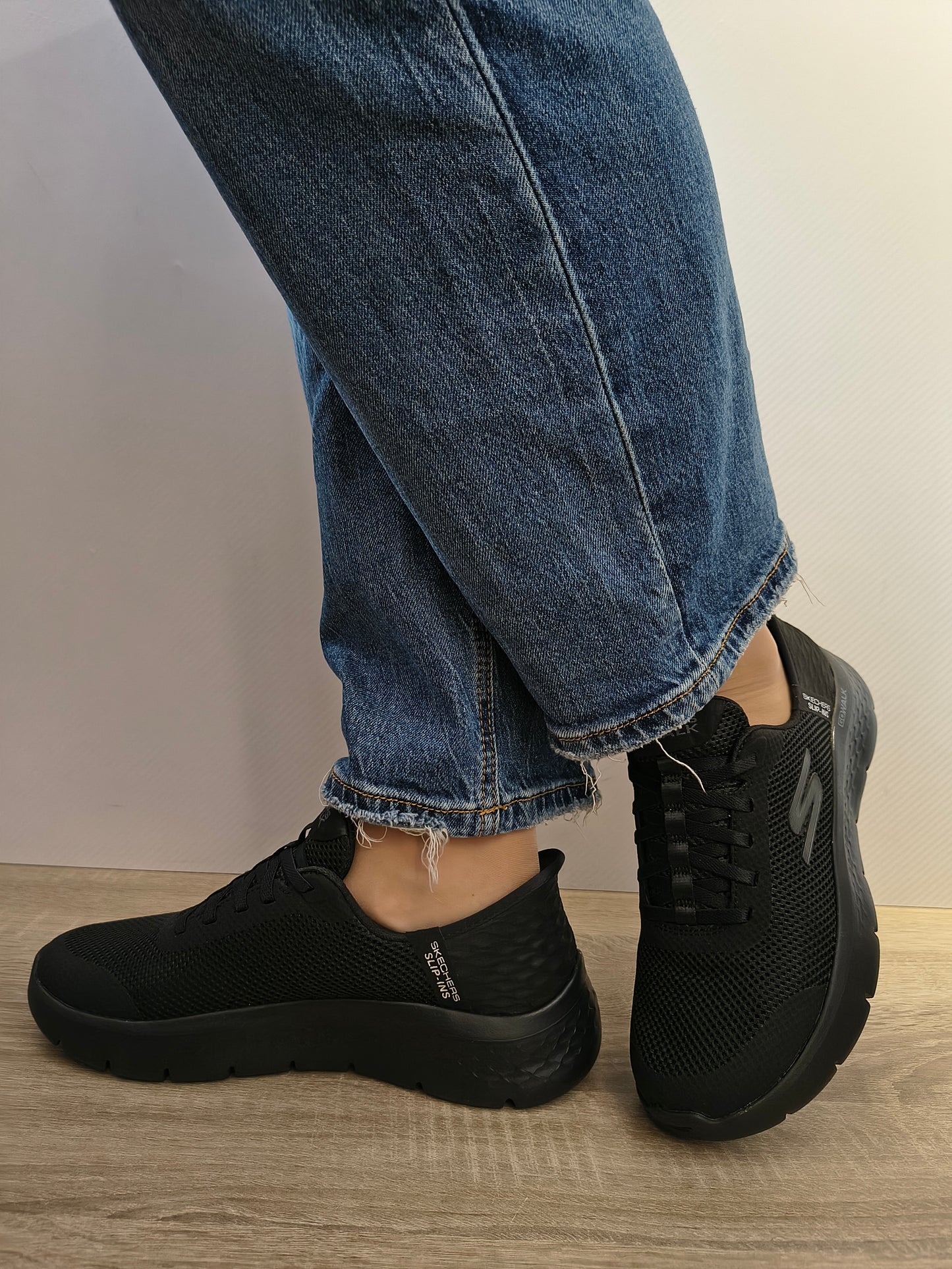 Pantofi Sport Damă Skechers 124836 Bbk Negru - Textil