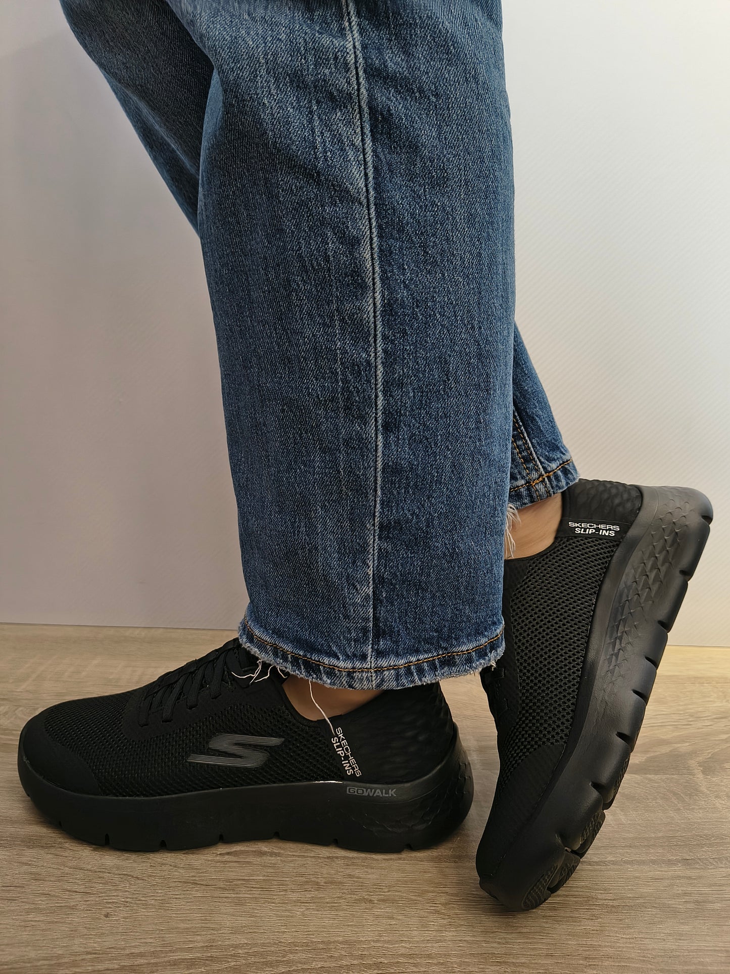 Pantofi Sport Damă Skechers 124836 Bbk Negru - Textil