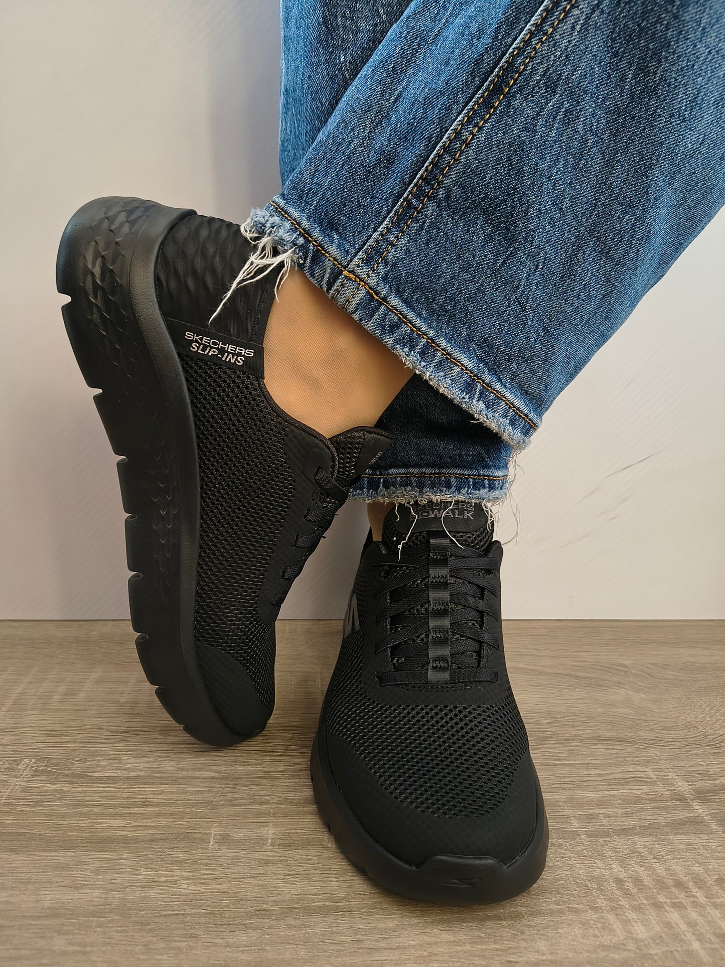 Pantofi Sport Damă Skechers 124836 Bbk Negru - Textil