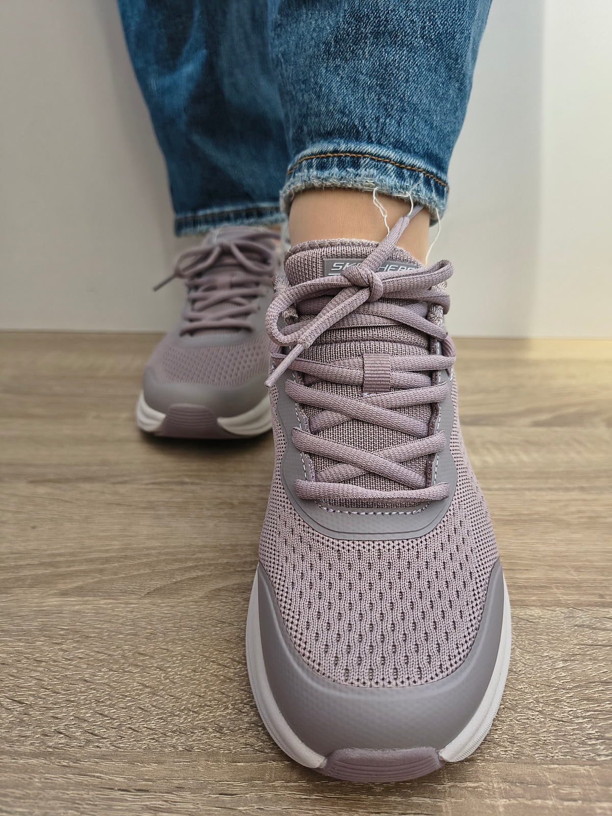 PANTOFI SPORT DAMA SKECHERS 117756 QUAL LILA DUST GREY - imagine 5