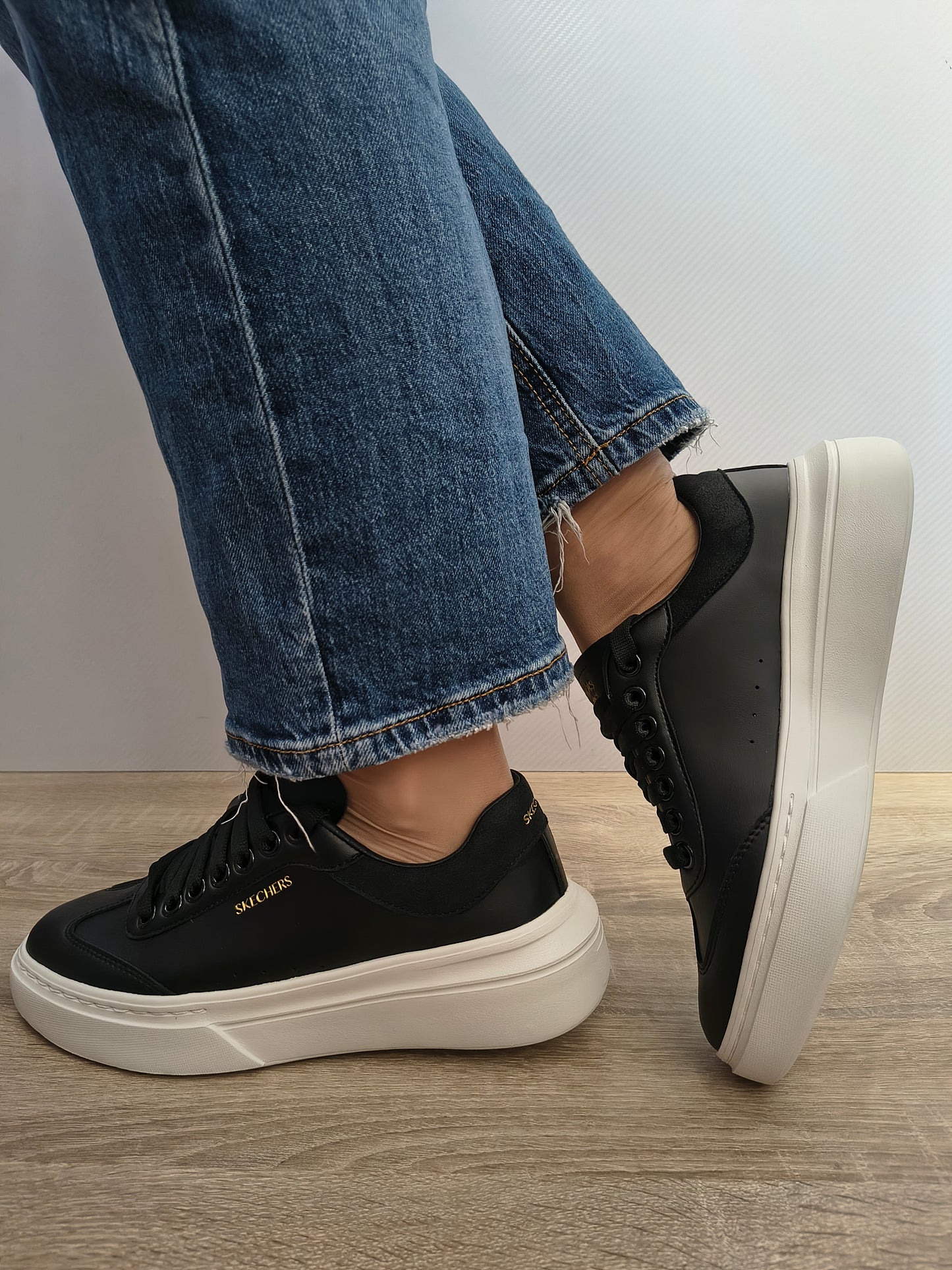 PANTOFI CASUAL SKECHERS 185060 BLK NEGRU