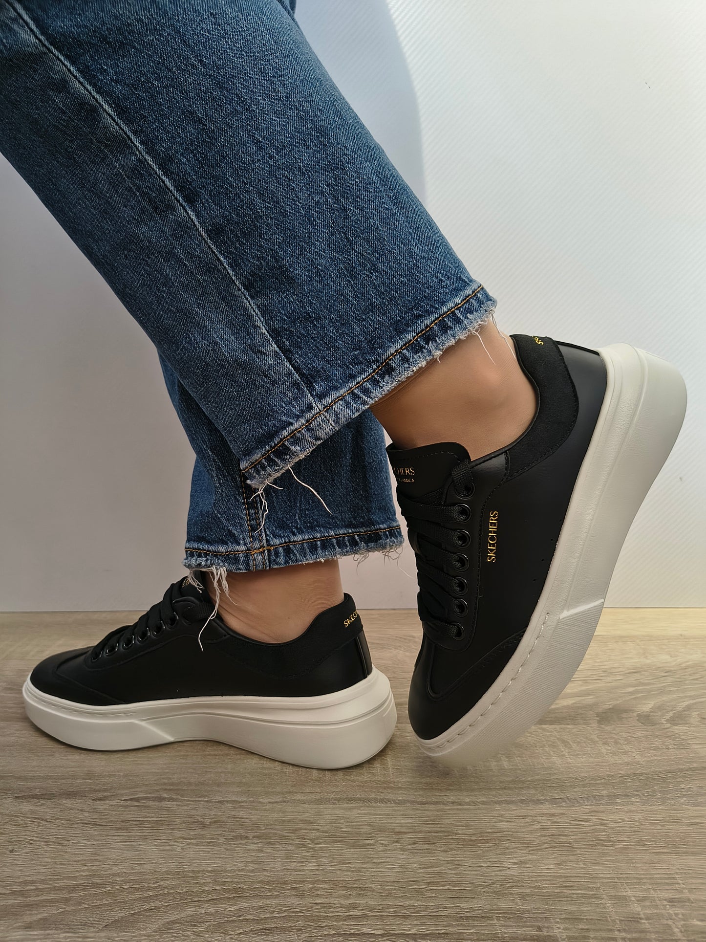 PANTOFI CASUAL SKECHERS 185060 BLK NEGRU