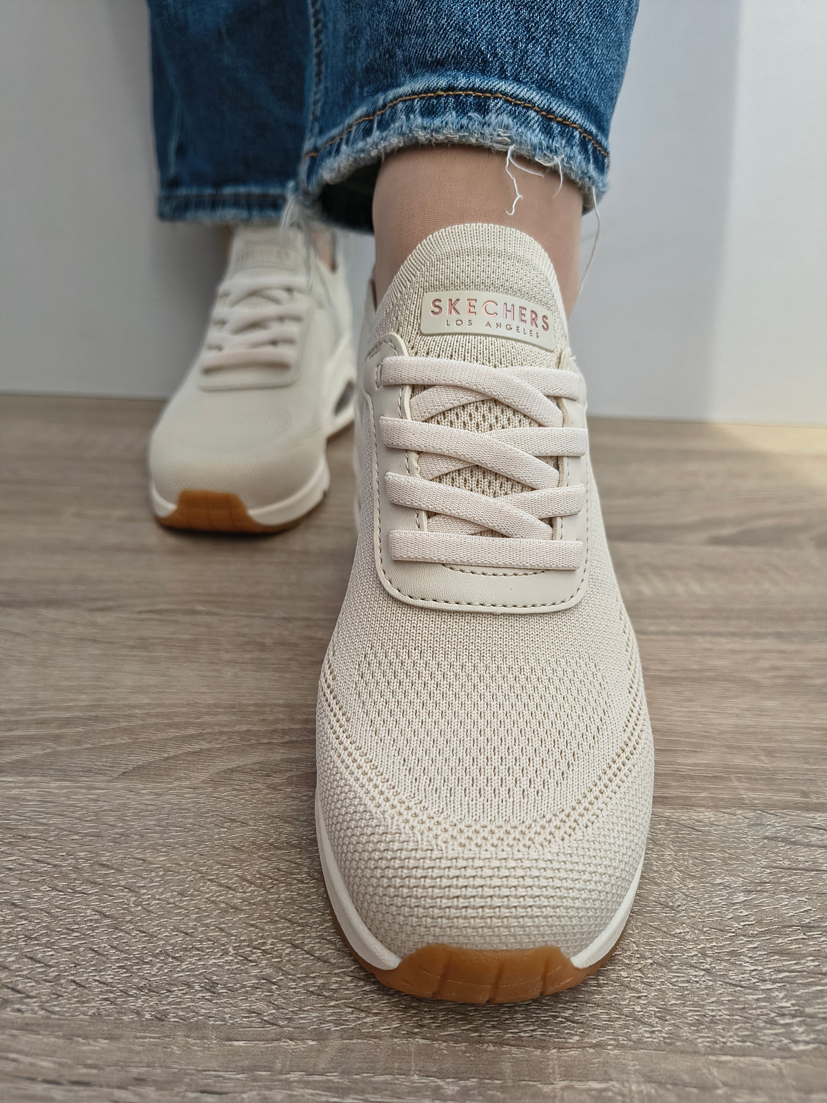 PANTOFI CASUAL DAMA SKECHERS 177531 OFWT OFF WHITE - imagine 5