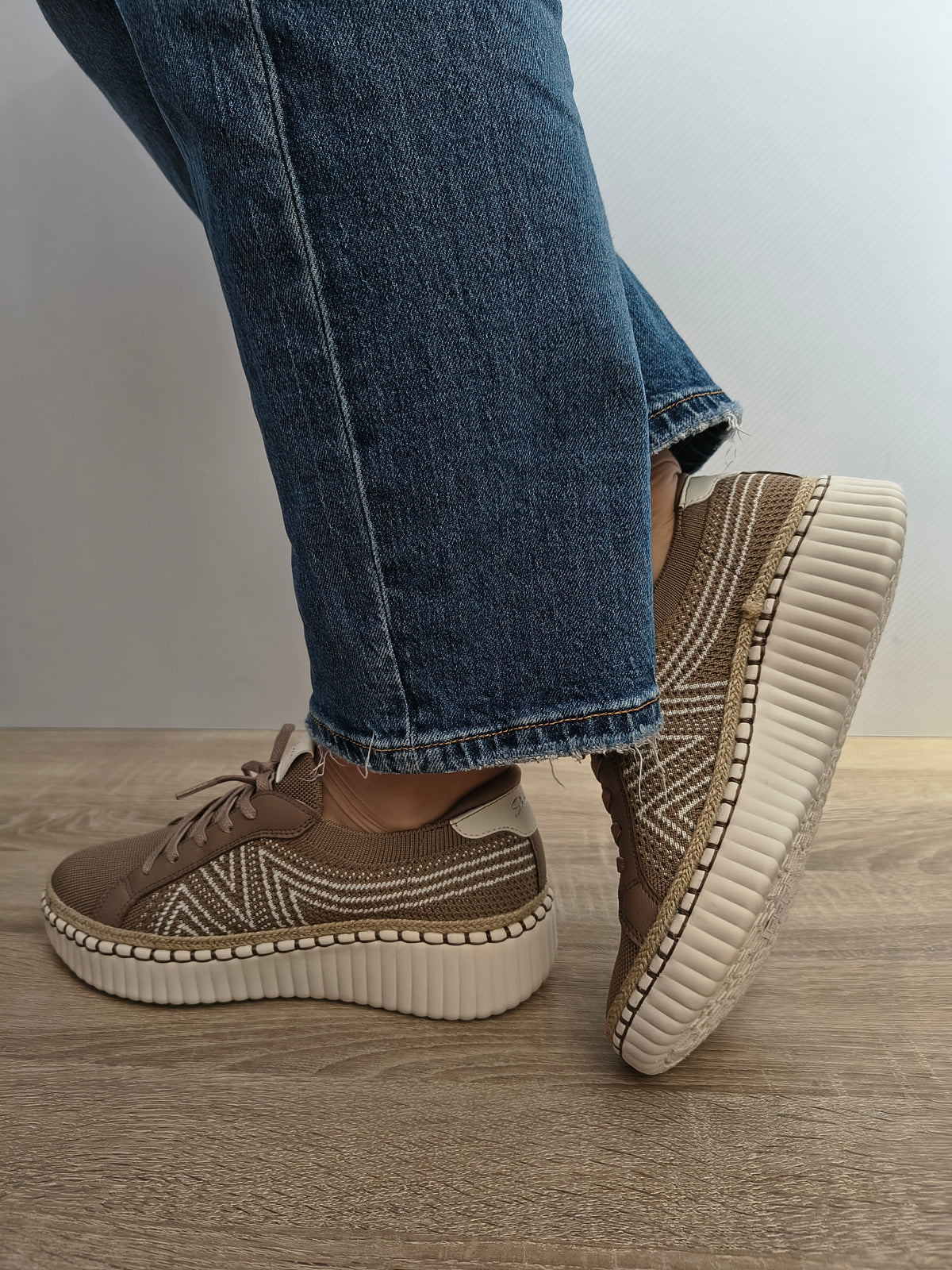 PANTOFI CASUAL DAMĂ SKECHERS 100716 MOC MOCHA - imagine 3