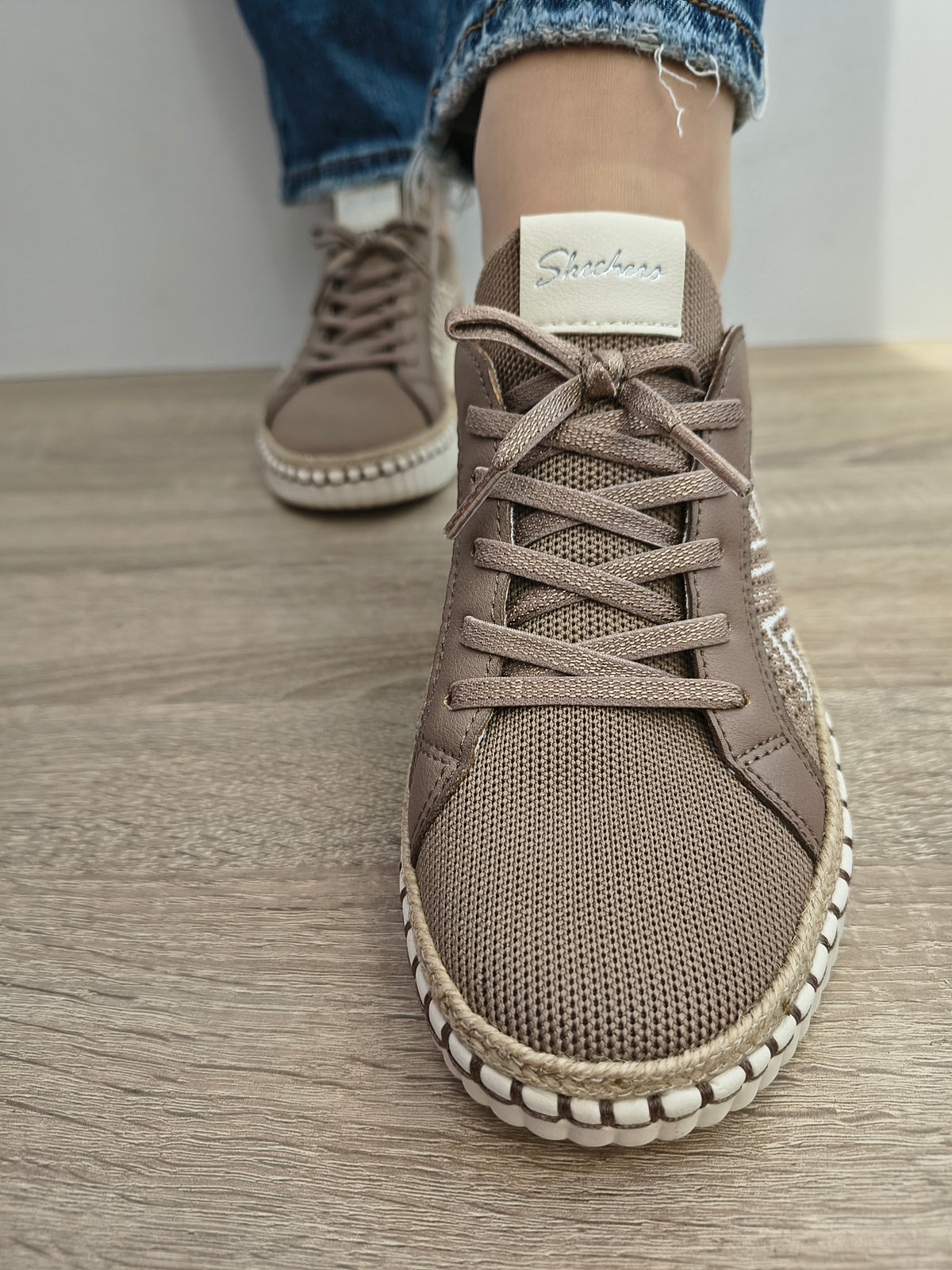 PANTOFI CASUAL DAMĂ SKECHERS 100716 MOC MOCHA - imagine 4