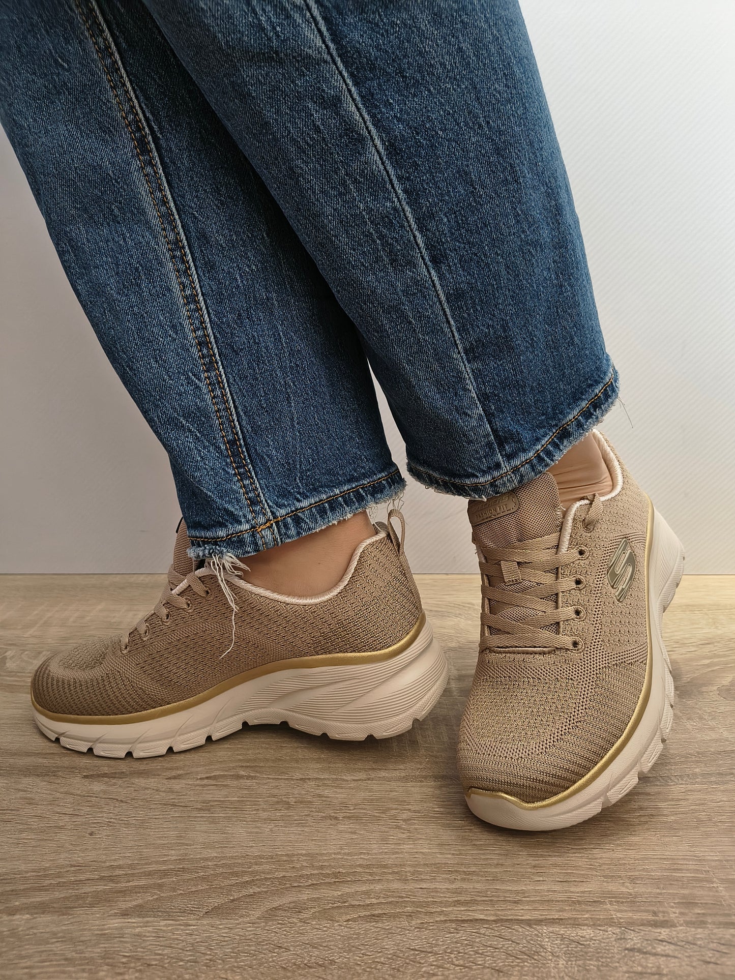PANTOFI SPORT DAMA SKECHERS 150384 TPGD TAUPE