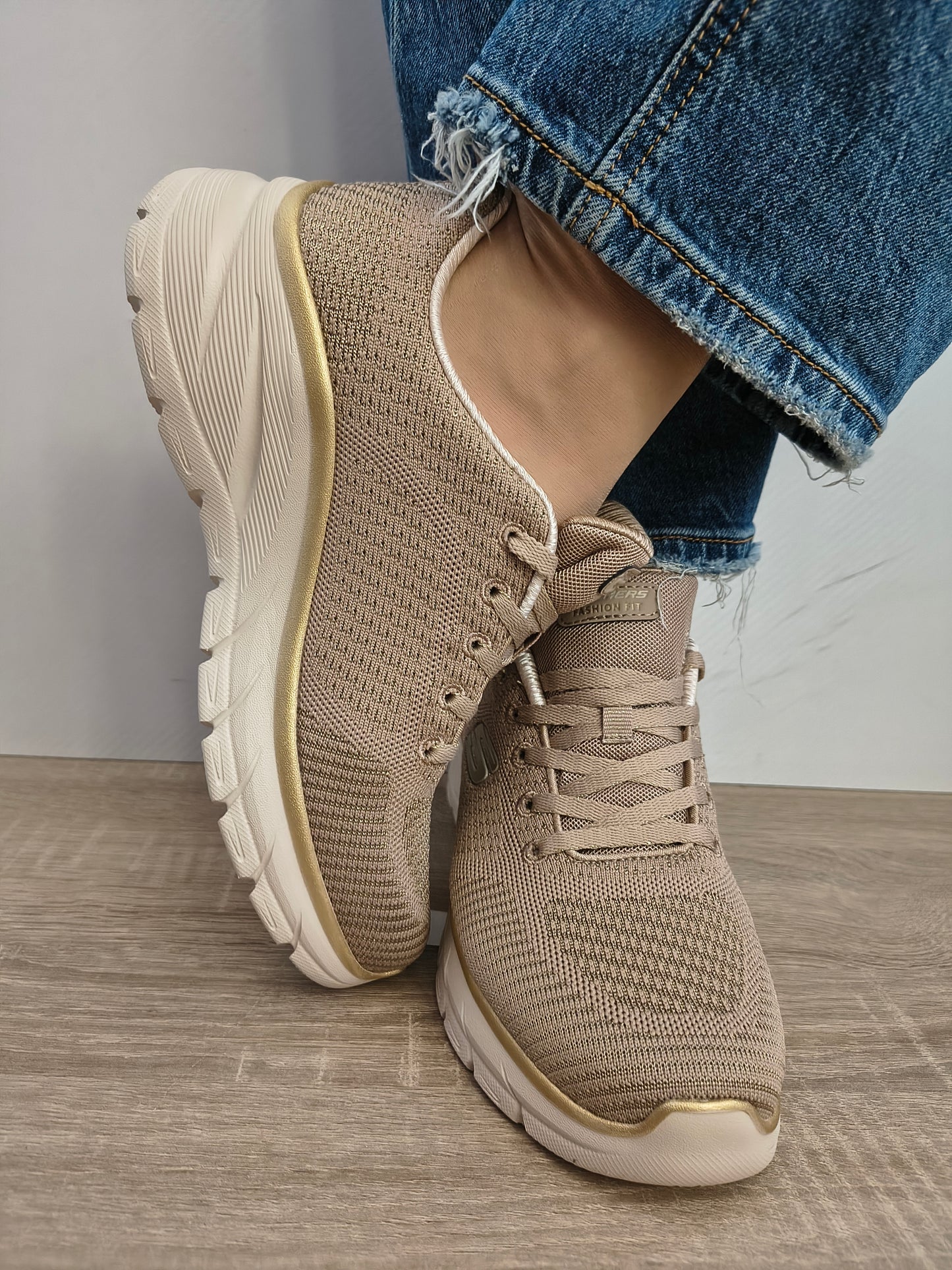 PANTOFI SPORT DAMA SKECHERS 150384 TPGD TAUPE