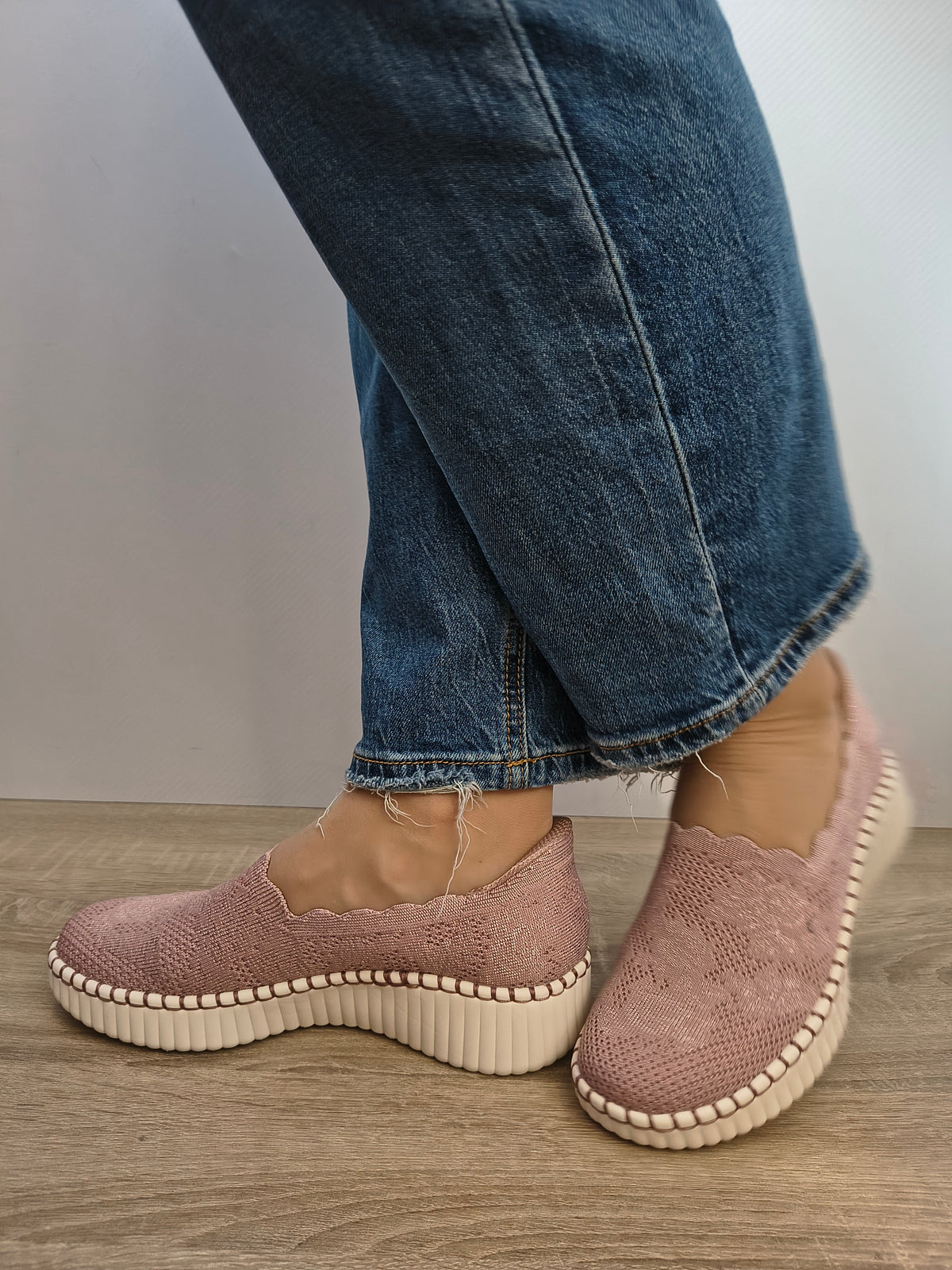 PANTOFI CASUAL DAMA SKECHERS 100904 MVE ROZ MAUVE - imagine 2