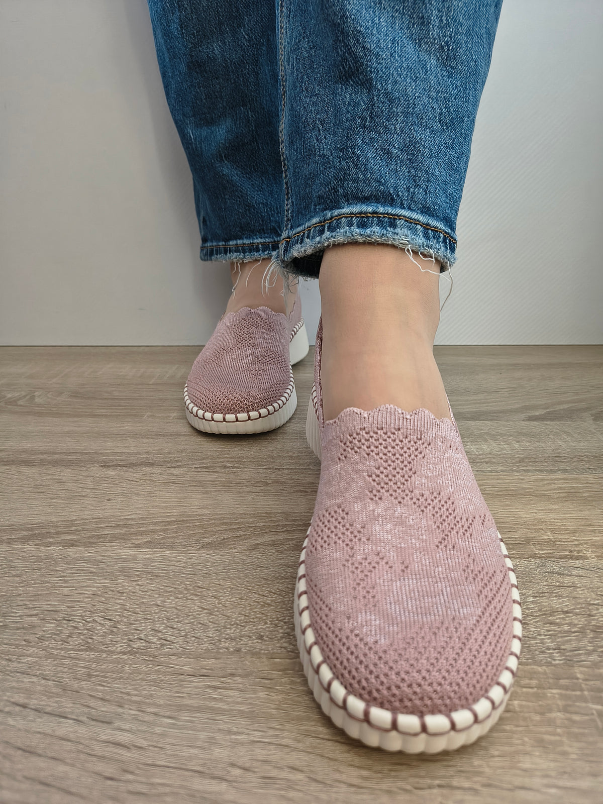 PANTOFI CASUAL DAMA SKECHERS 100904 MVE ROZ MAUVE - imagine 4
