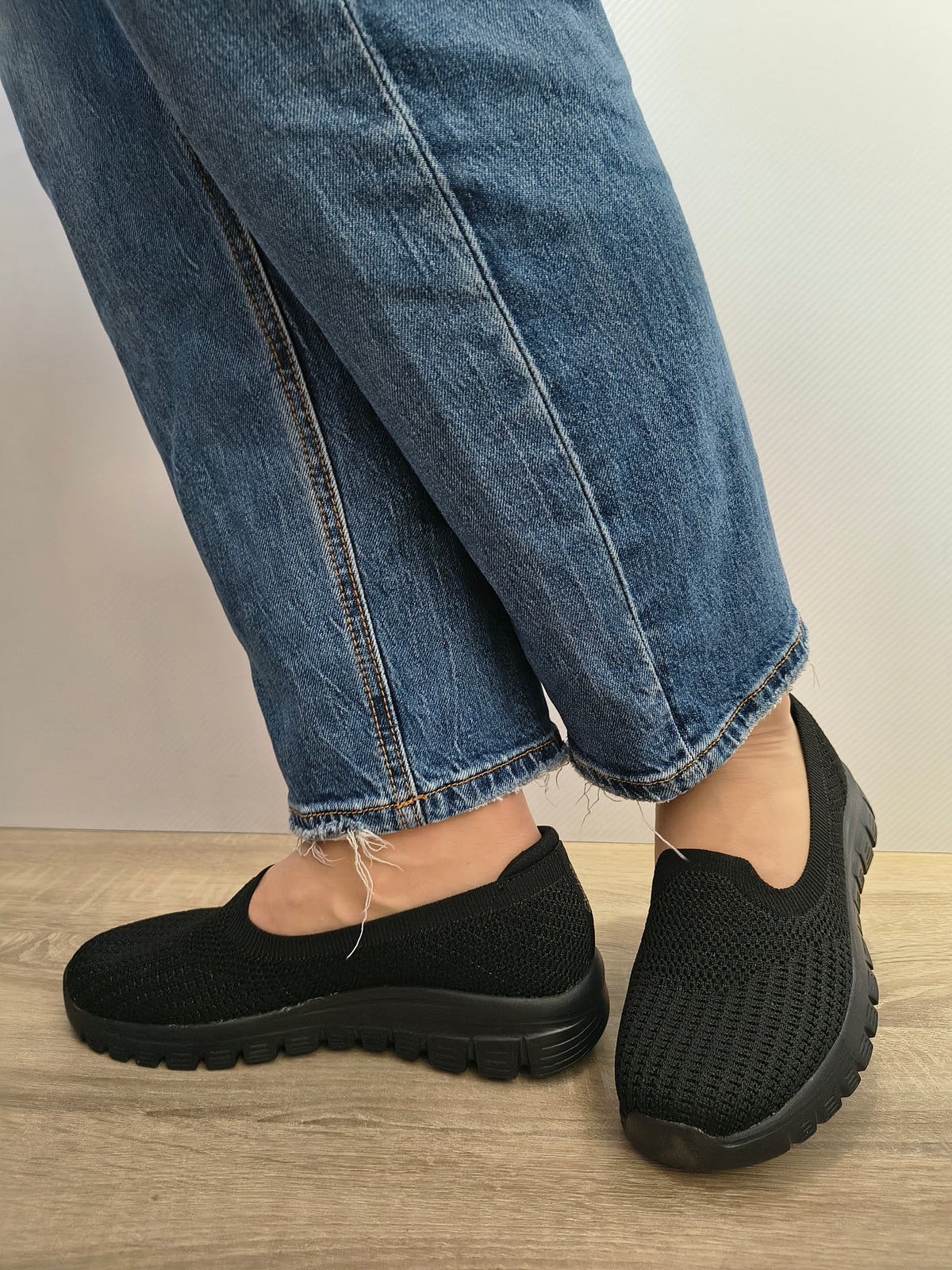 PANTOFI CASUAL DAMA SKECHERS 100962 BBK NEGRU - imagine 2