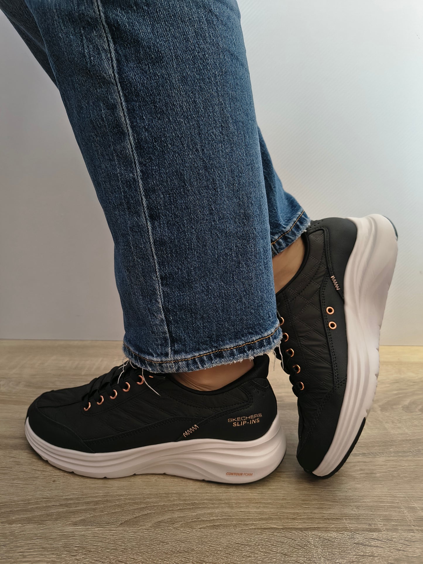 Pantofi Sport Damă Skechers 150413 Bkrg Negru - Textil