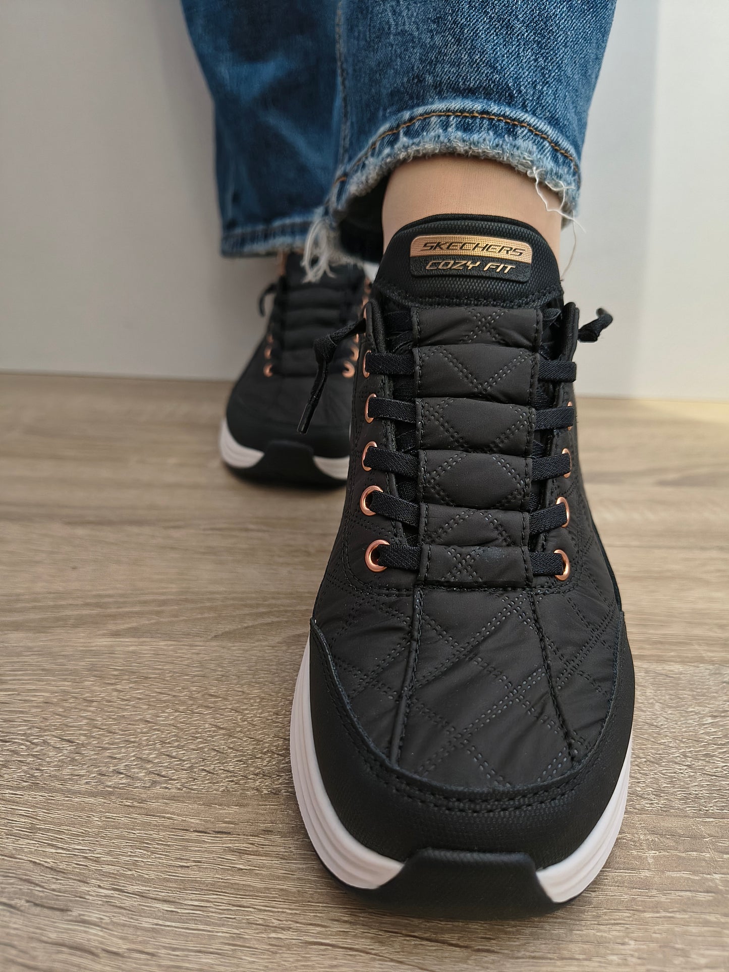 Pantofi Sport Damă Skechers 150413 Bkrg Negru - Textil
