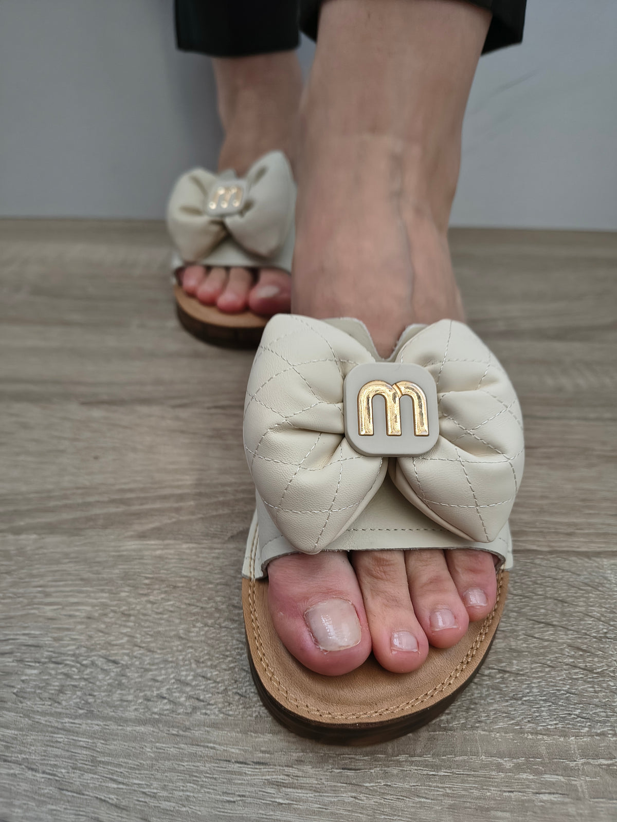 Saboti Casual Damă Formazione 28118 Crem - Piele Naturală - imagine 5