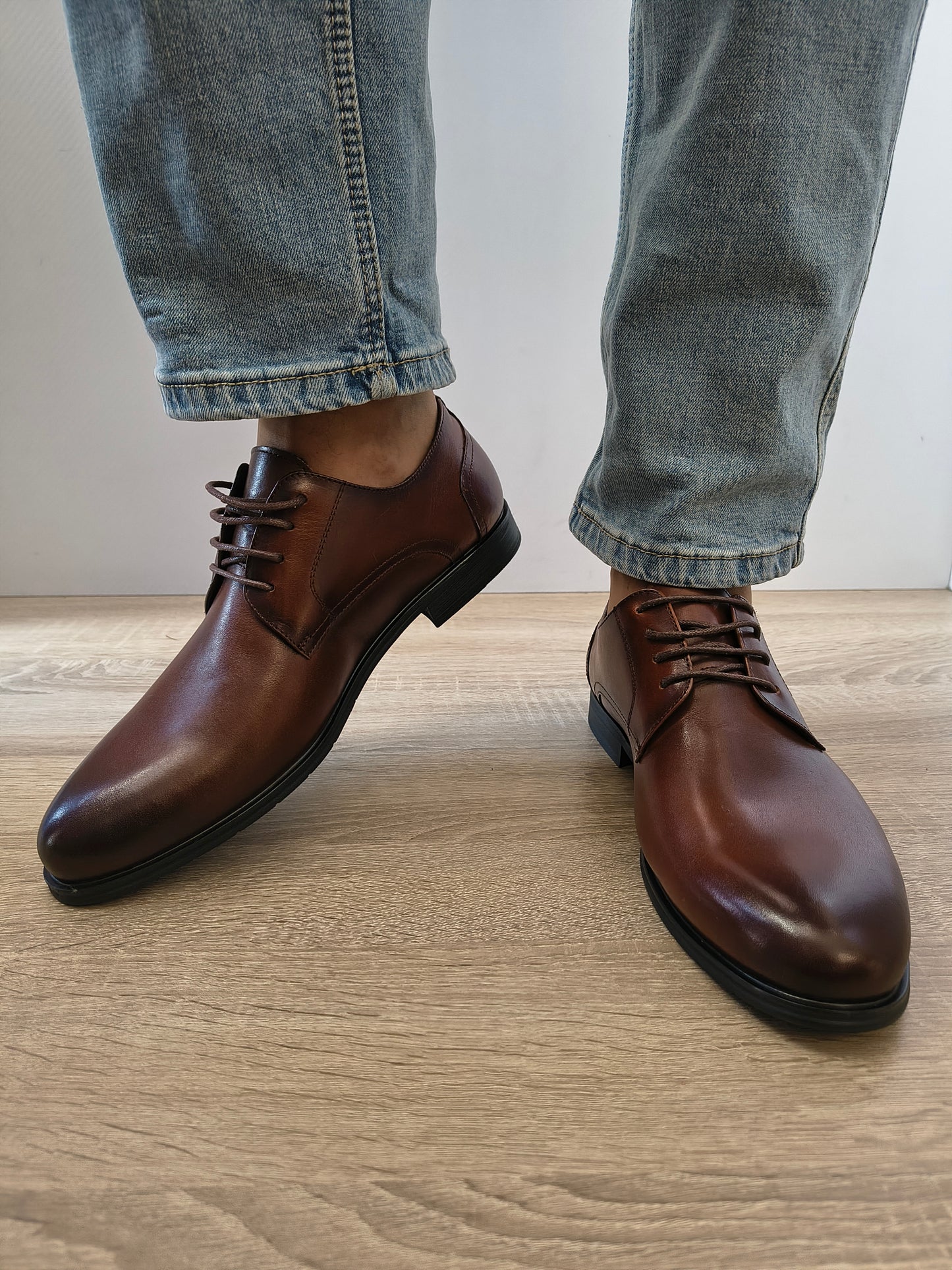 Pantofi Eleganti Bărbați Eldemas F32579121-1 Maro - Piele Naturală