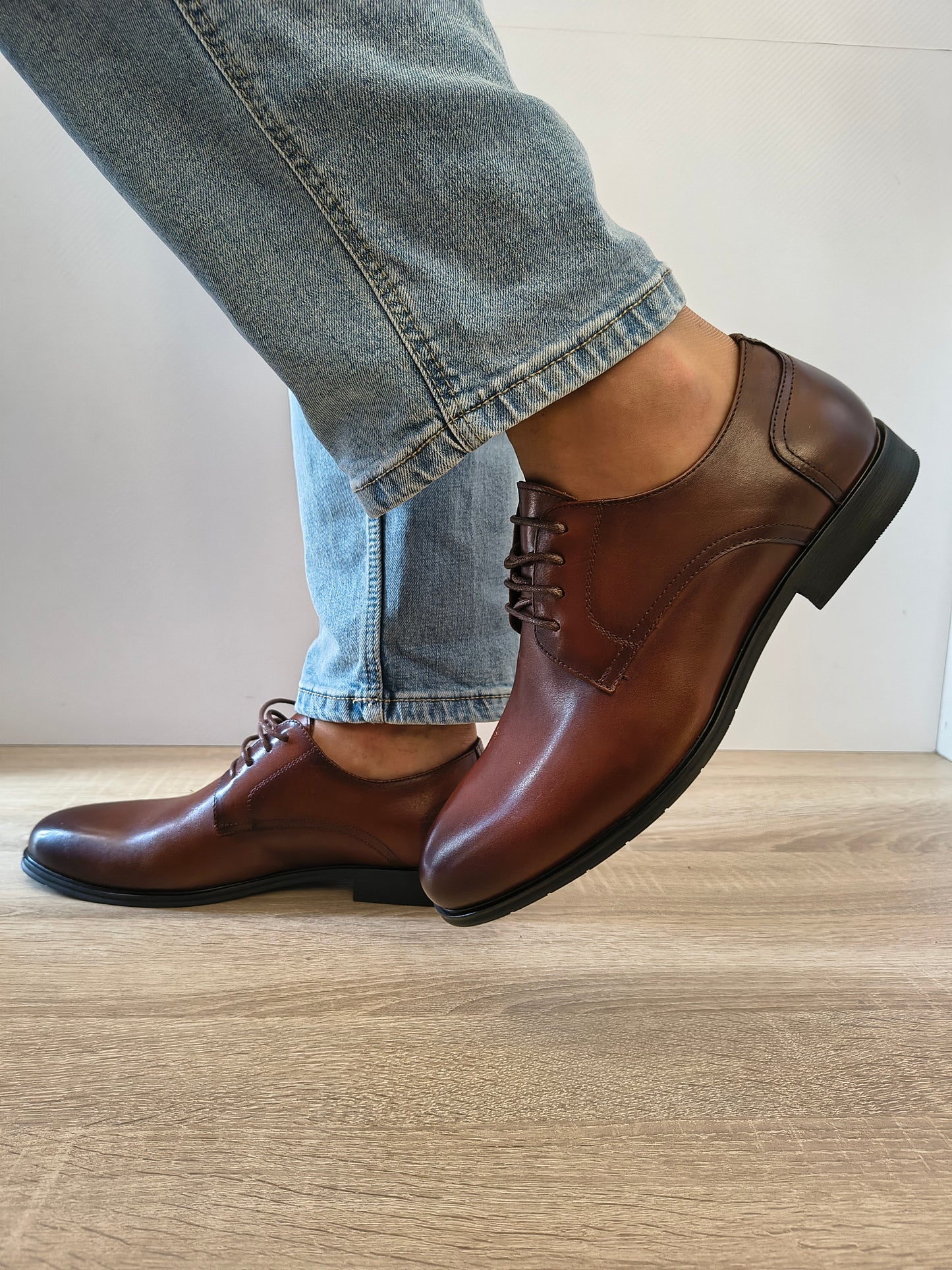 Pantofi Eleganti Bărbați Eldemas F32579121-1 Maro - Piele Naturală