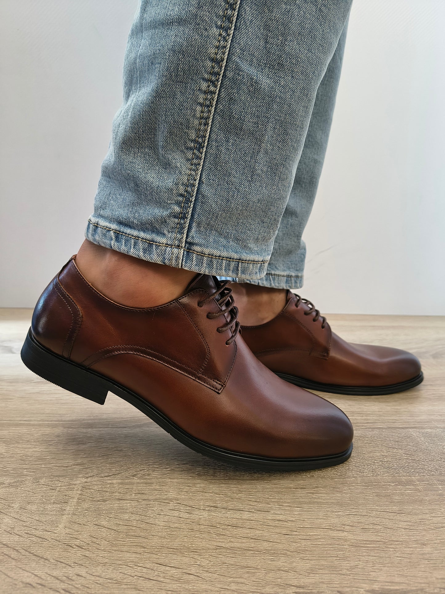 Pantofi Eleganti Bărbați Eldemas F32579121-1 Maro - Piele Naturală