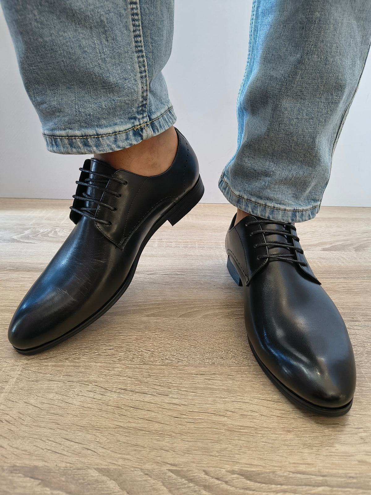 Pantofi Eleganti Bărbați Eldemas F606222-1 Negru - Piele Naturală - imagine 4