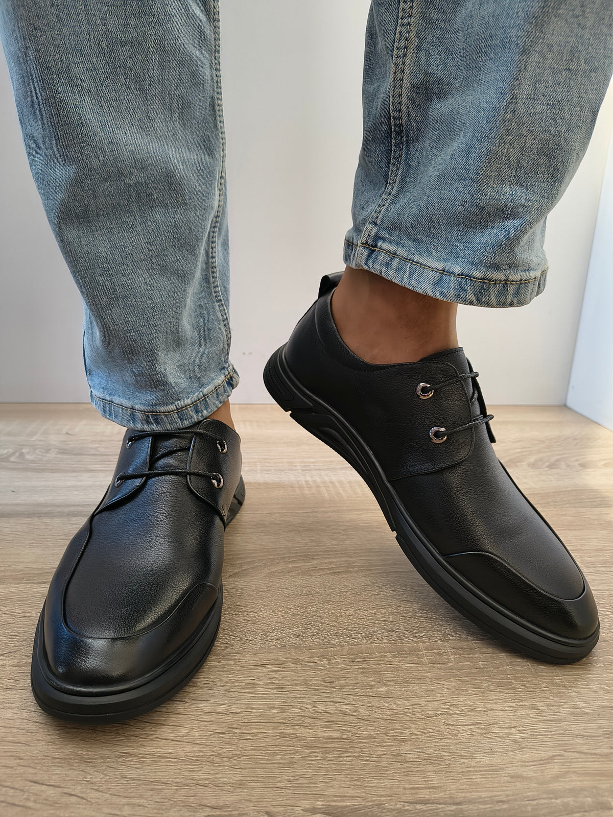 PANTOFI BIG ELEGANTI BARBATI MELS 83038T NEGRU