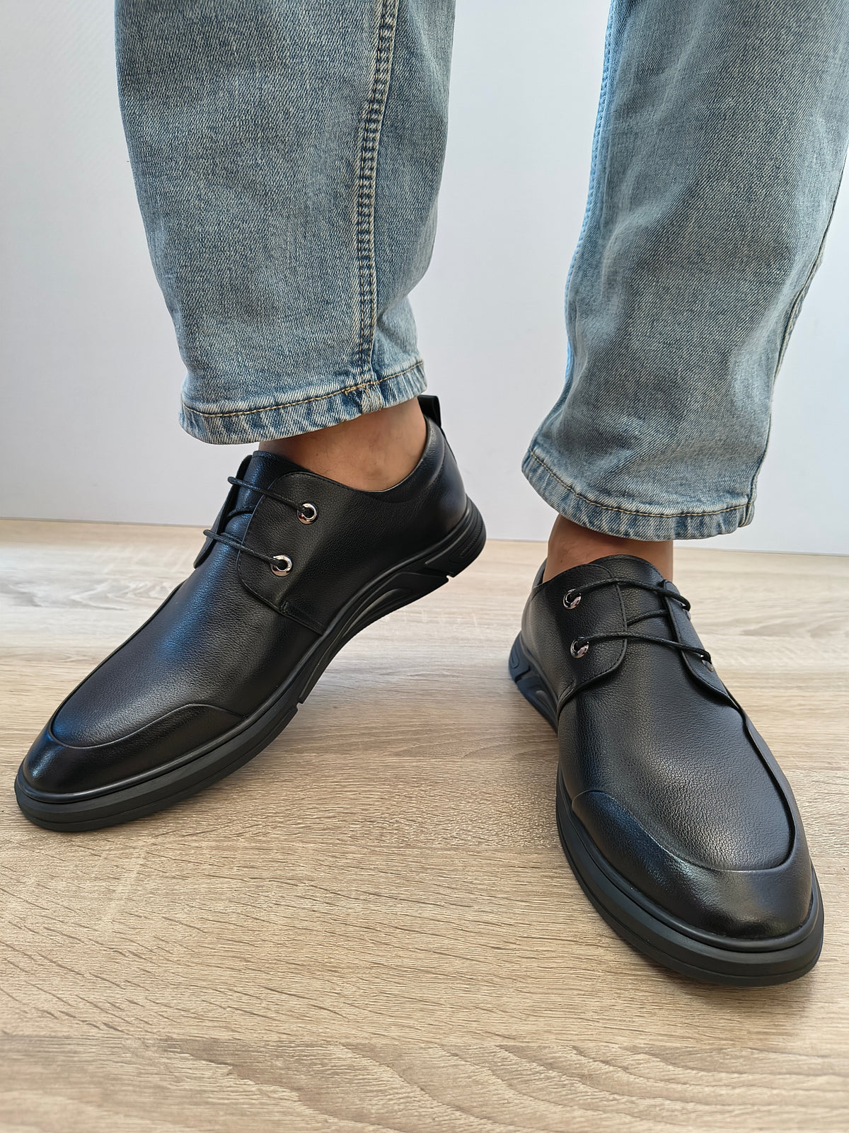 PANTOFI BIG ELEGANTI BARBATI MELS 83038T NEGRU