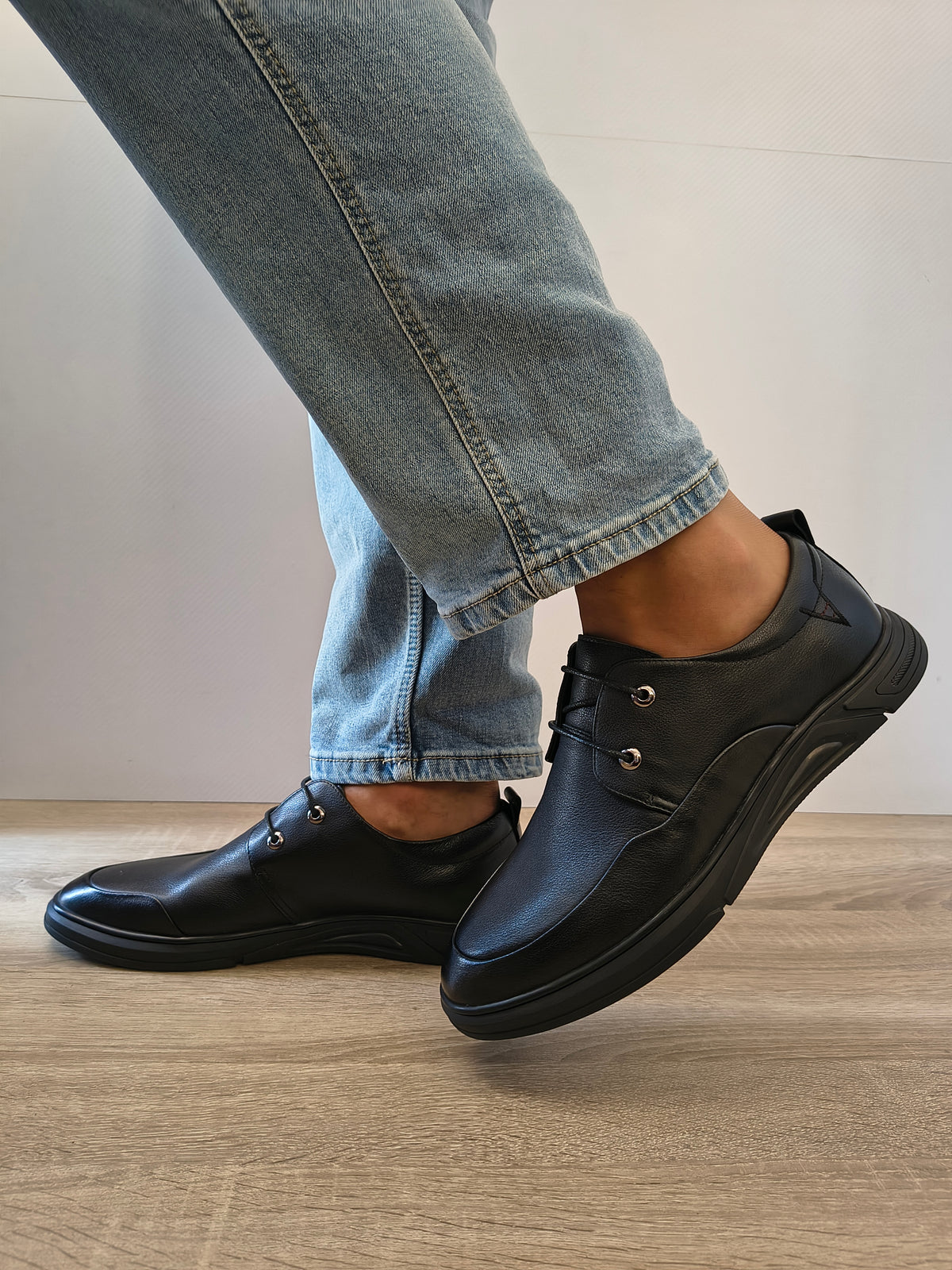 PANTOFI BIG ELEGANTI BARBATI MELS 83038T NEGRU
