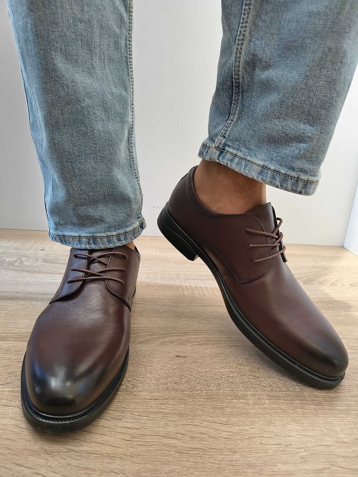 Pantofi Casual Big Bărbați Mels 98919D Maro - Piele Naturală - imagine 3