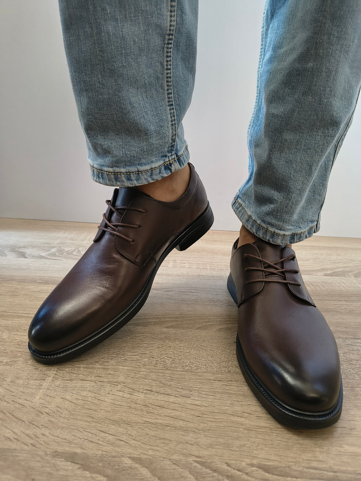 Pantofi Casual Big Bărbați Mels 98919D Maro - Piele Naturală - imagine 4