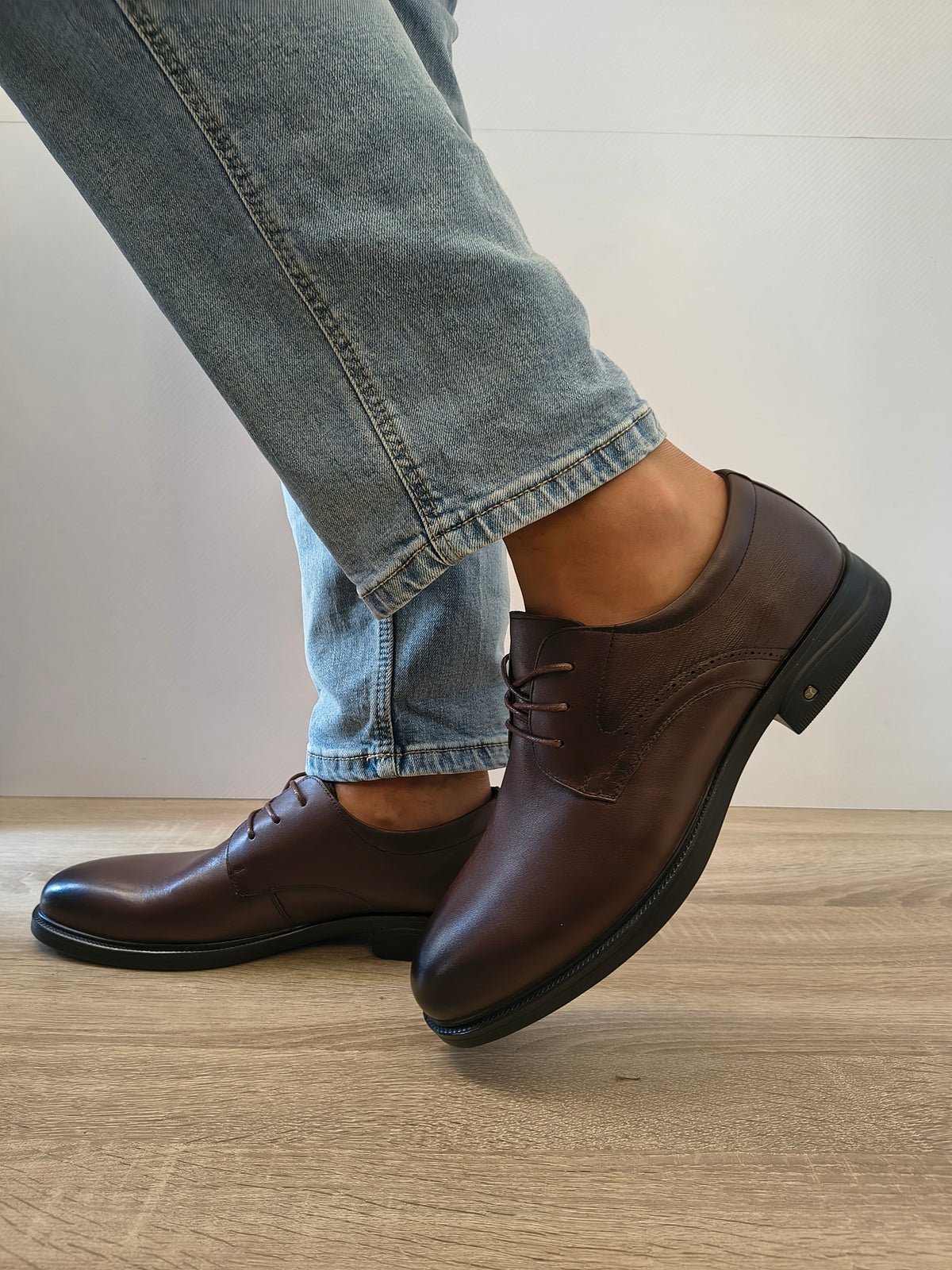 Pantofi Casual Big Bărbați Mels 98919D Maro - Piele Naturală - imagine 5